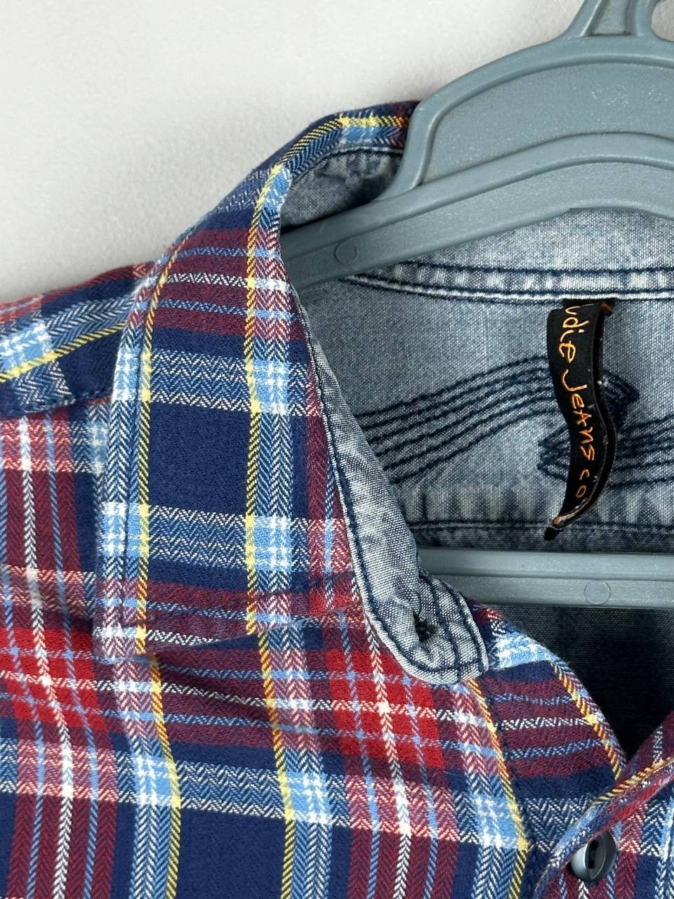 Nudie Jeans Vintage Nudie Jeans Plaid Flannel Long Sleeve Shirt Size US S / EU 44-46 / 1 - 6 Thumbnail