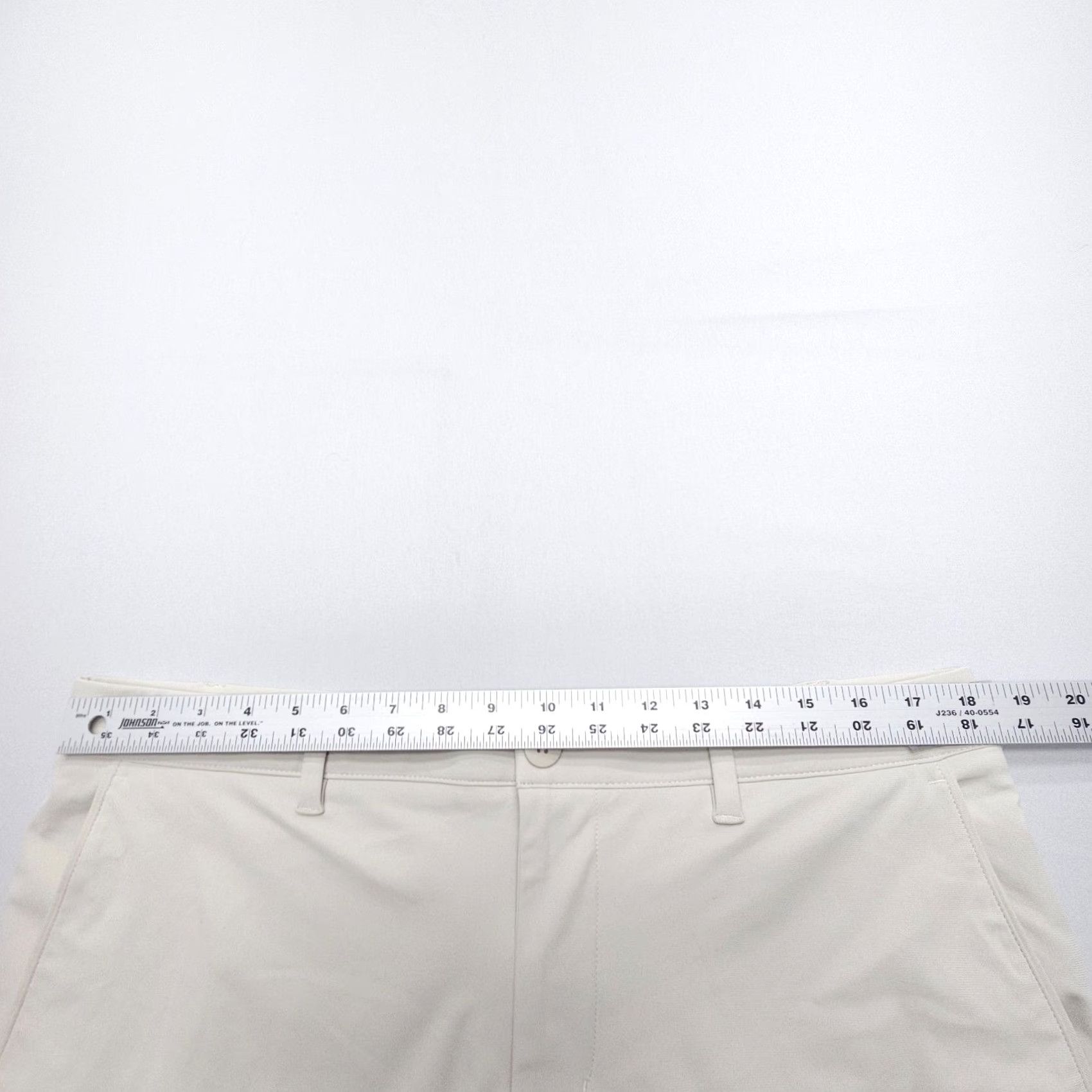 Vintage FLX Slim Chino Pants Mens 36 Ivy Ivory Stretch Polyester Golf Business Casual Size US 36 / EU 52 - 3 Thumbnail