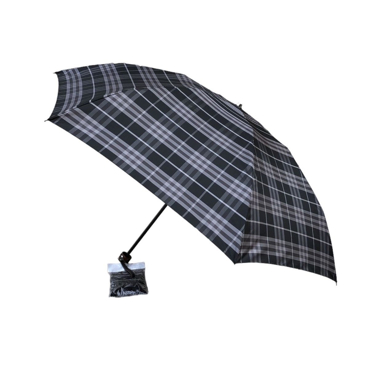 Burberry Burberry Checked Novacheck Waterproof Folding Umbrella Size ONE SIZE - 8 Thumbnail