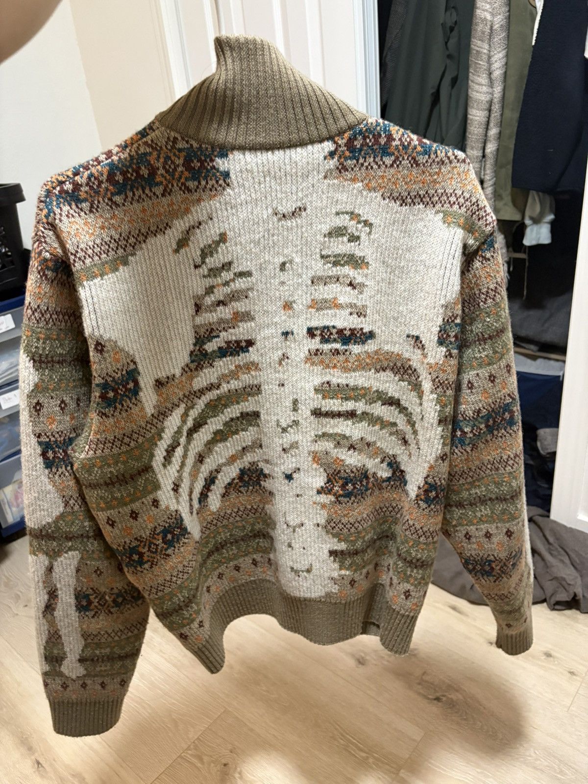 Kapital Kapital Wool Fair isle Bone Zip Short Cardigan 7G Size US M / EU 48-50 / 2 - 1 Thumbnail