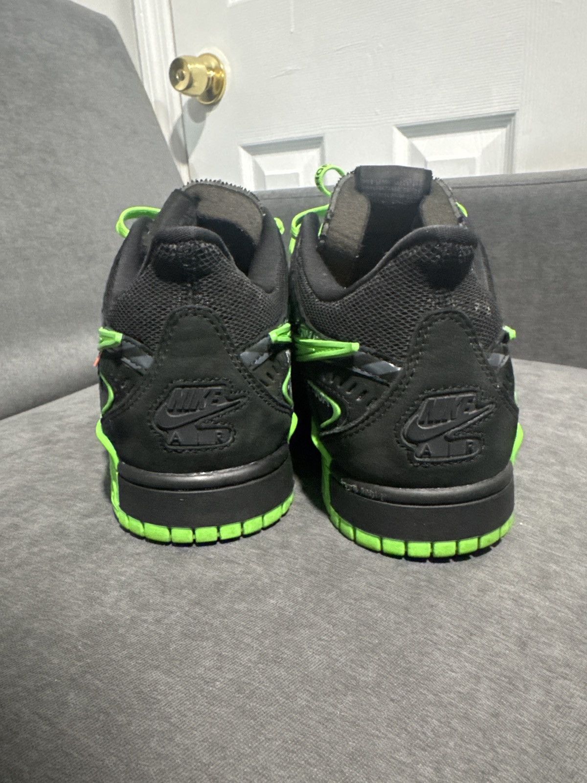 Nike × Off-White × Virgil Abloh Nike Air Rubber Dunk OW “Green Strike” Size US 10 / EU 43 - 4 Thumbnail