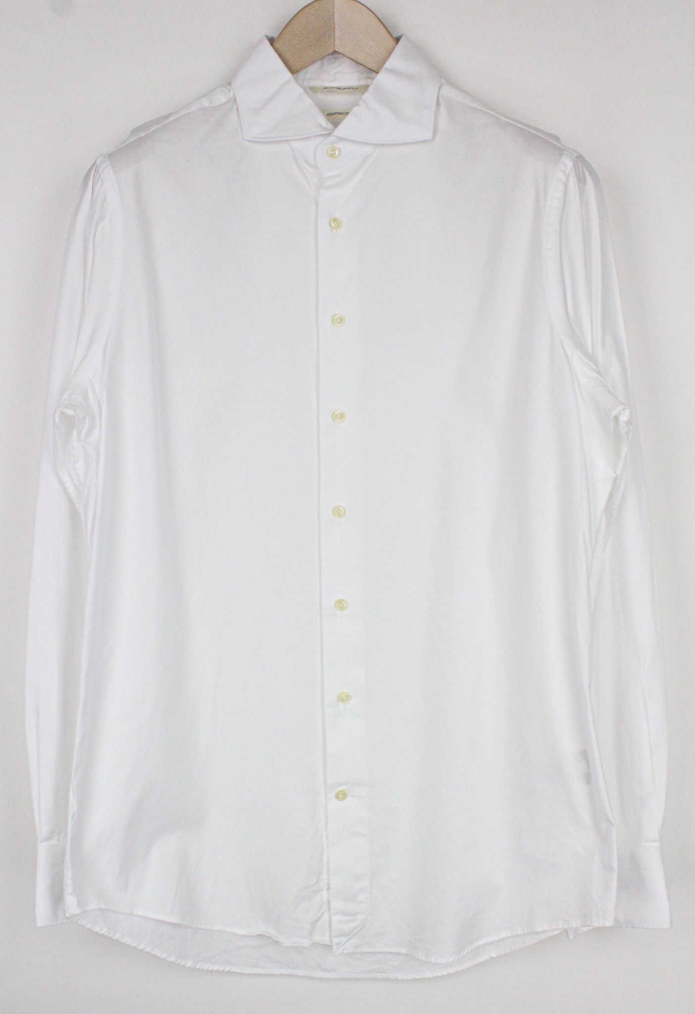 Suitsupply 41/16 Extra Slim Cotton White Twill 72525 Size 40R - 1 Thumbnail