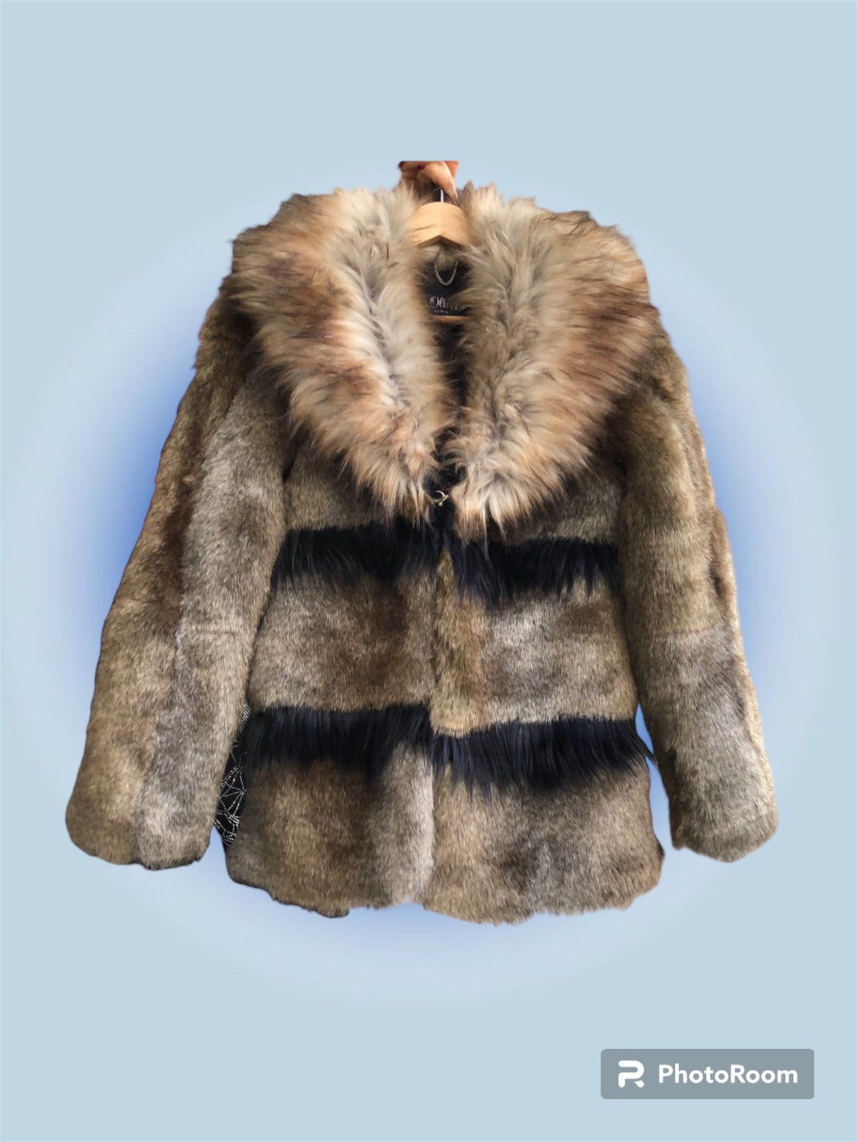 Vintage Faux Fur designer coat by S. Oliver