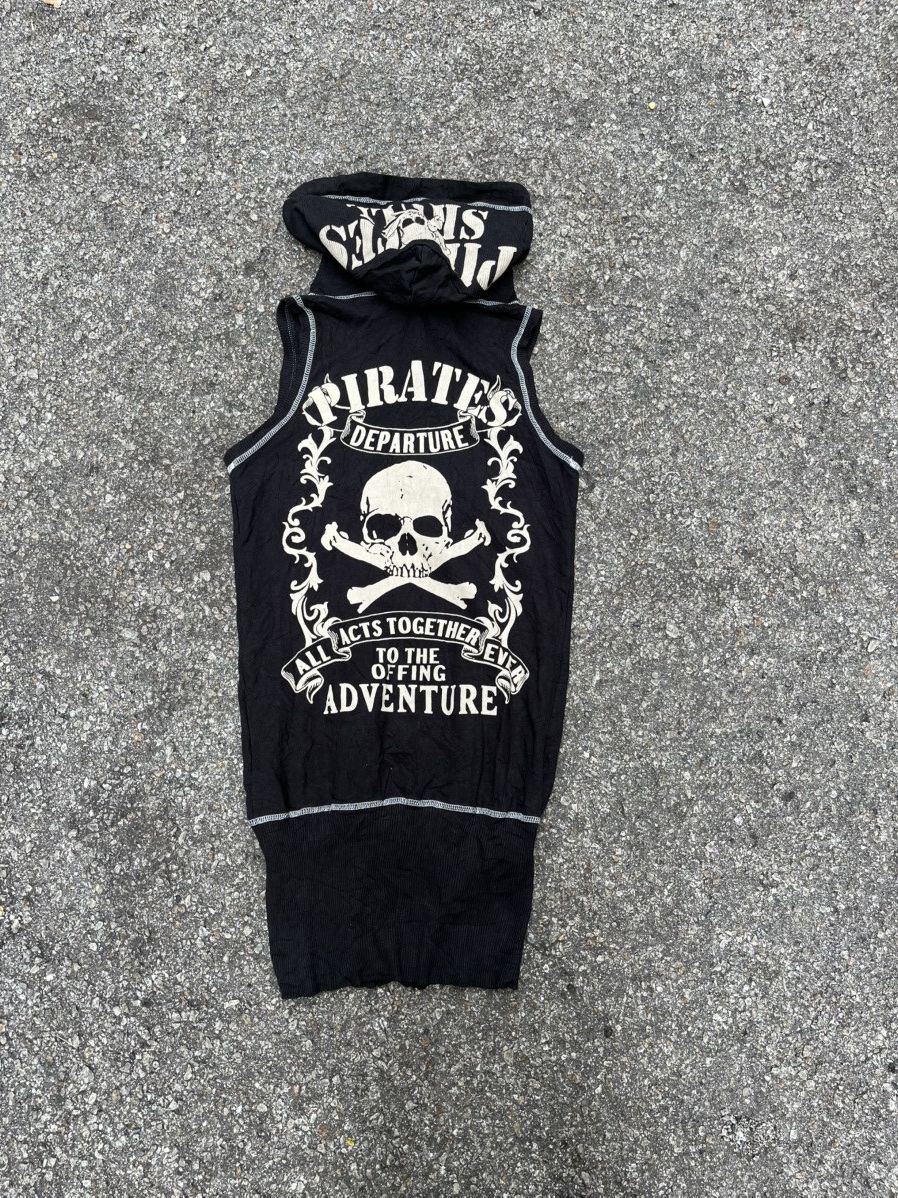 Affliction Crazy Vintage Y2K d.i.a Pirates Skull Zip Hoodie Jacket Punk Size US M / EU 48-50 / 2 - 7 Thumbnail