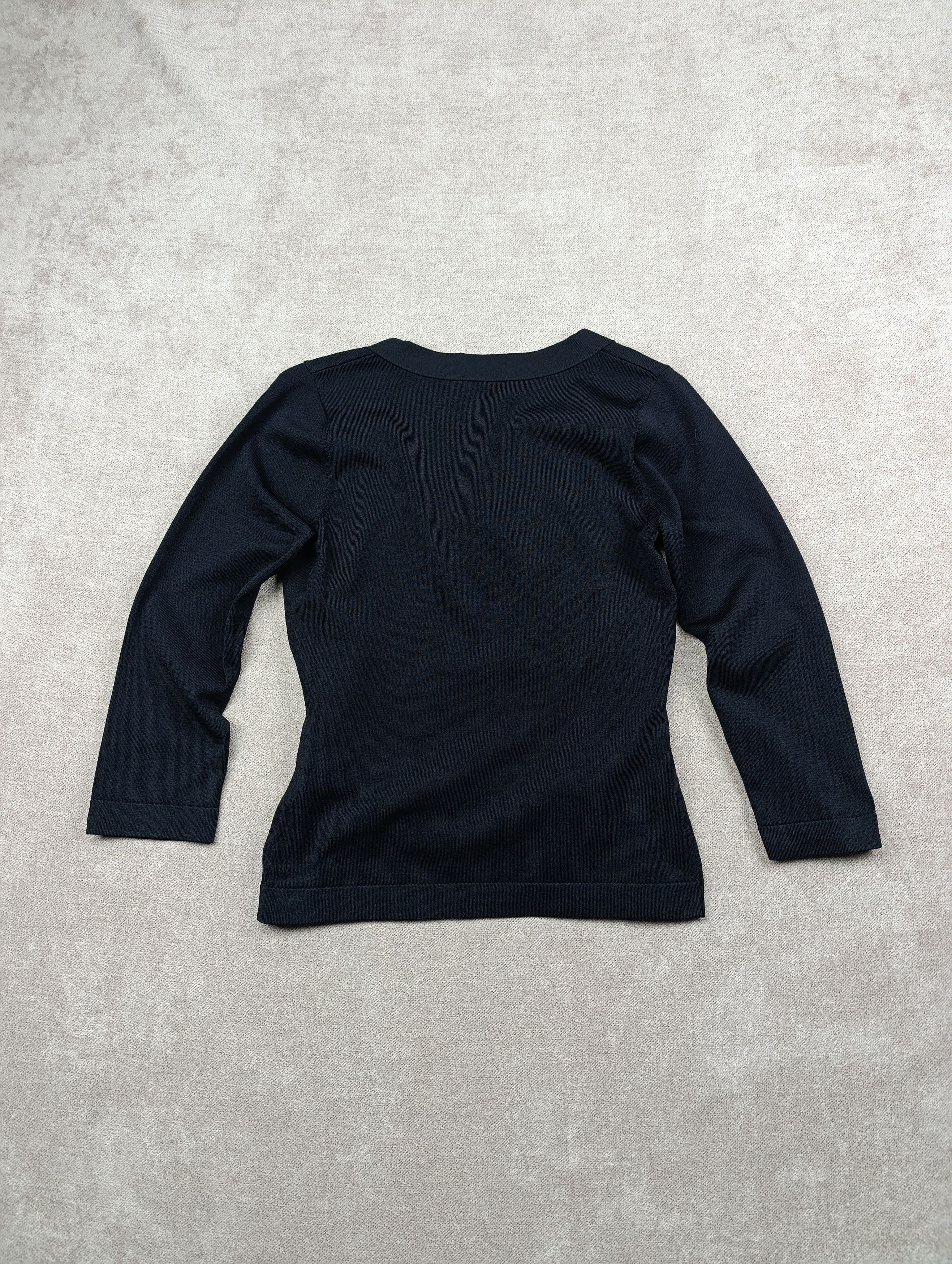 Versace VERSACE GIANNI WOMEN'S BLACK BLOUSE SWEATER Size XL / US 12-14 / IT 48-50 - 14 Thumbnail