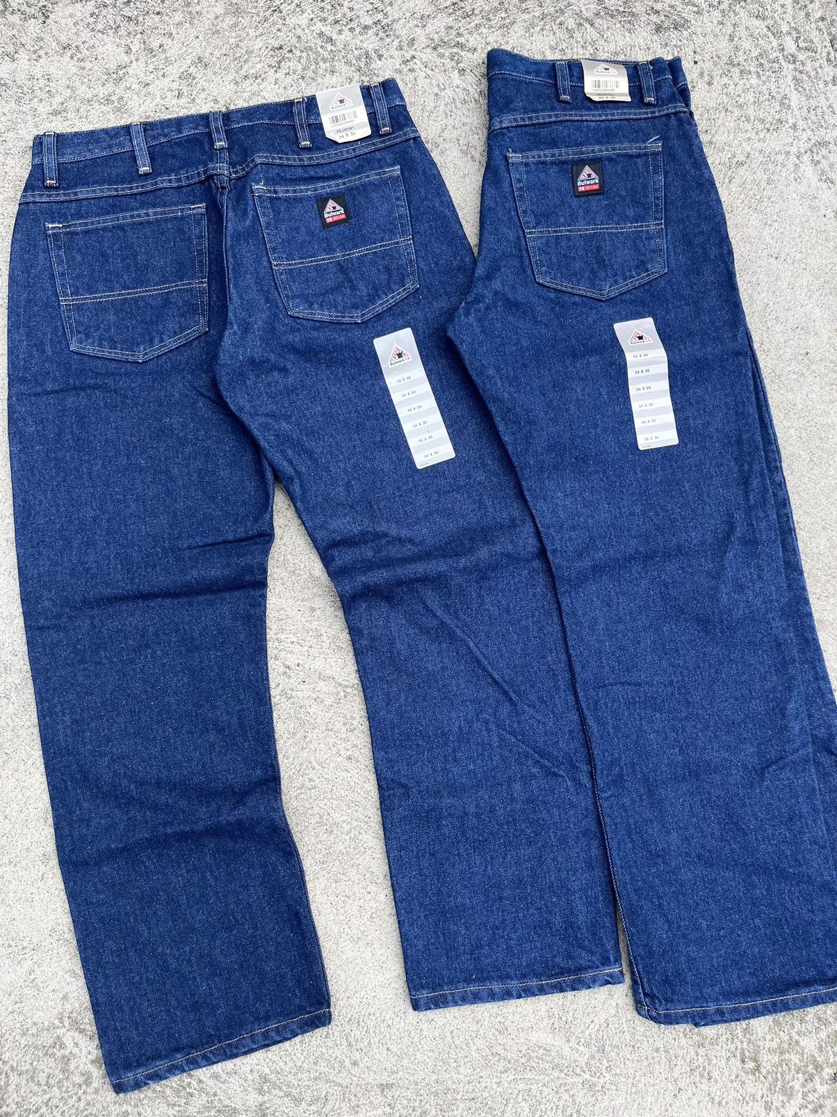 Bulwark × Carhartt × Vintage NEW Vintage Y2K Bulwark FR Work Jeans Size 34X30 Size US 34 / EU 50 - 2 Thumbnail