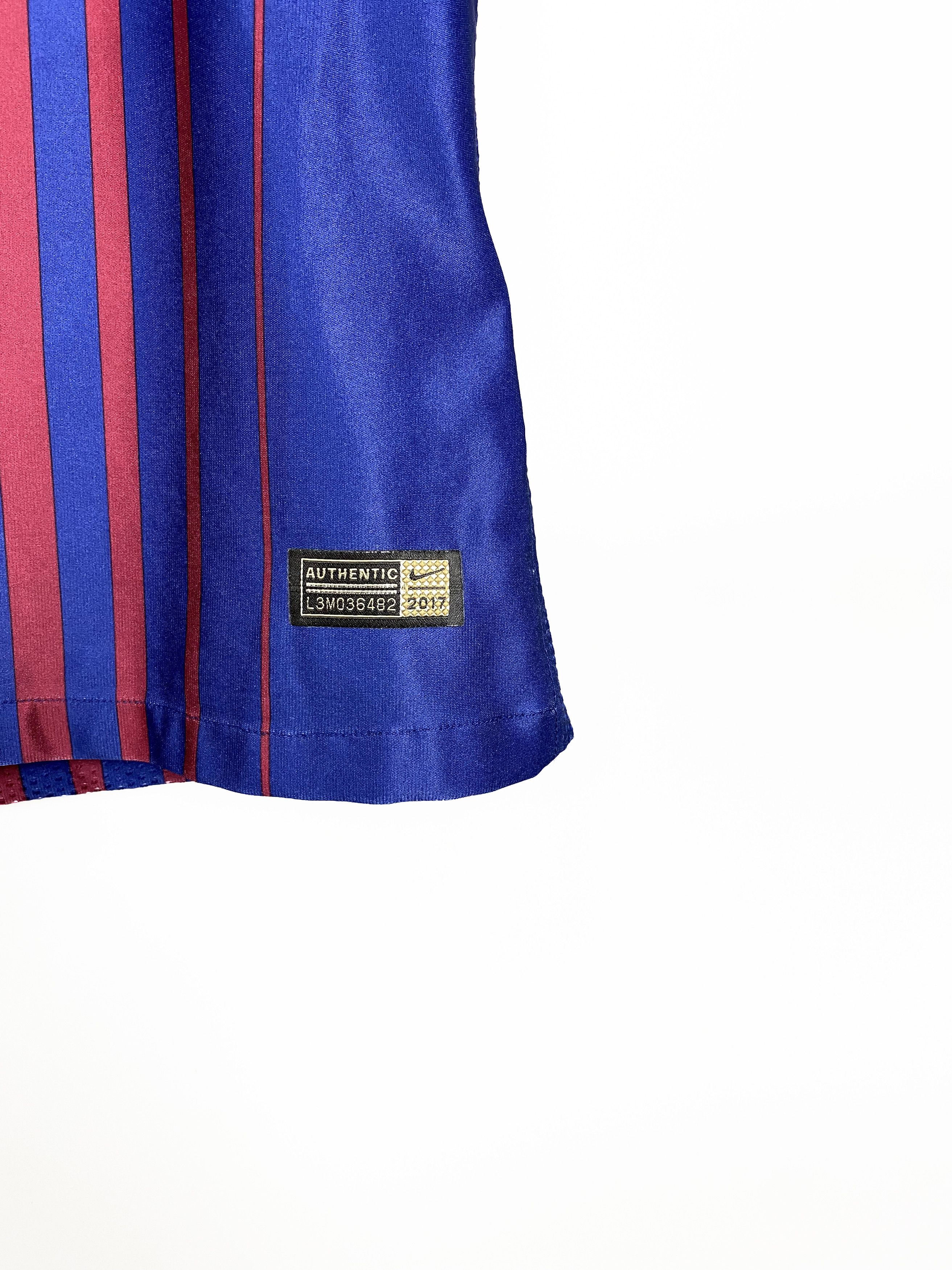 Other BARCELONA 2017/18 NIKE HOME FOOTBALL SOCCER JERSEY KIT Size US S / EU 44-46 / 1 - 5 Thumbnail