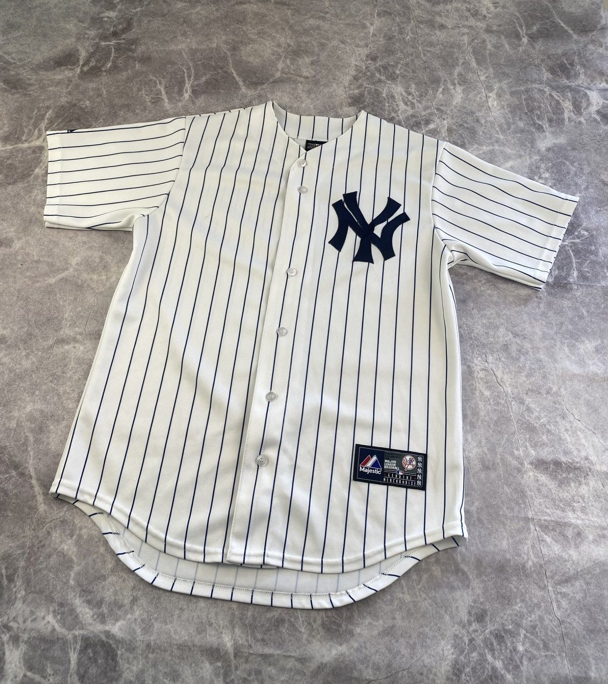 Majestic MLB Majestic New York Yankees Pinstripe Baseball Jersey Size US M / EU 48-50 / 2 - 1 Thumbnail