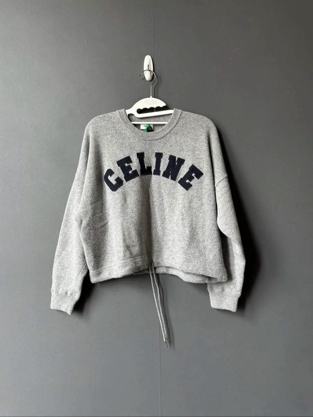 Celine Celine Logo Wool Cashmere Sweater Size S Size S / US 4 / IT 40 - 1 Thumbnail