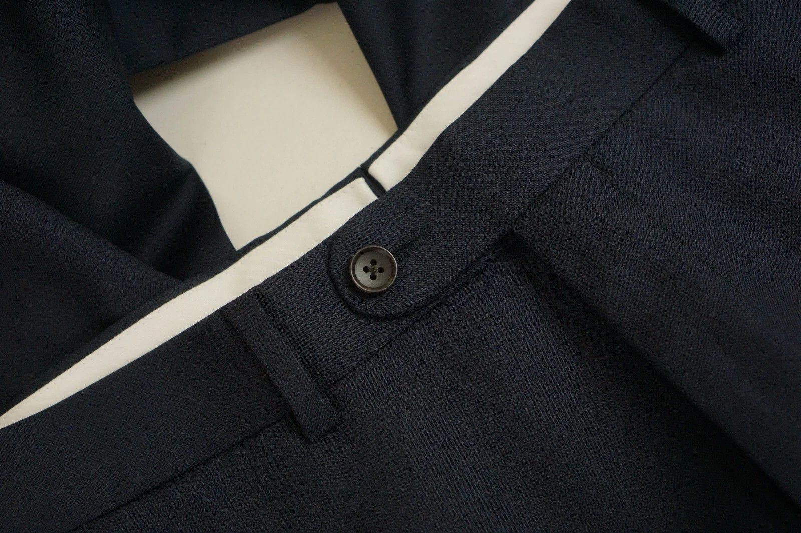 Suitsupply Men Suitsupply Suit Lazio Single Breasted Navy Blue US46S Size 46S - 7 Thumbnail