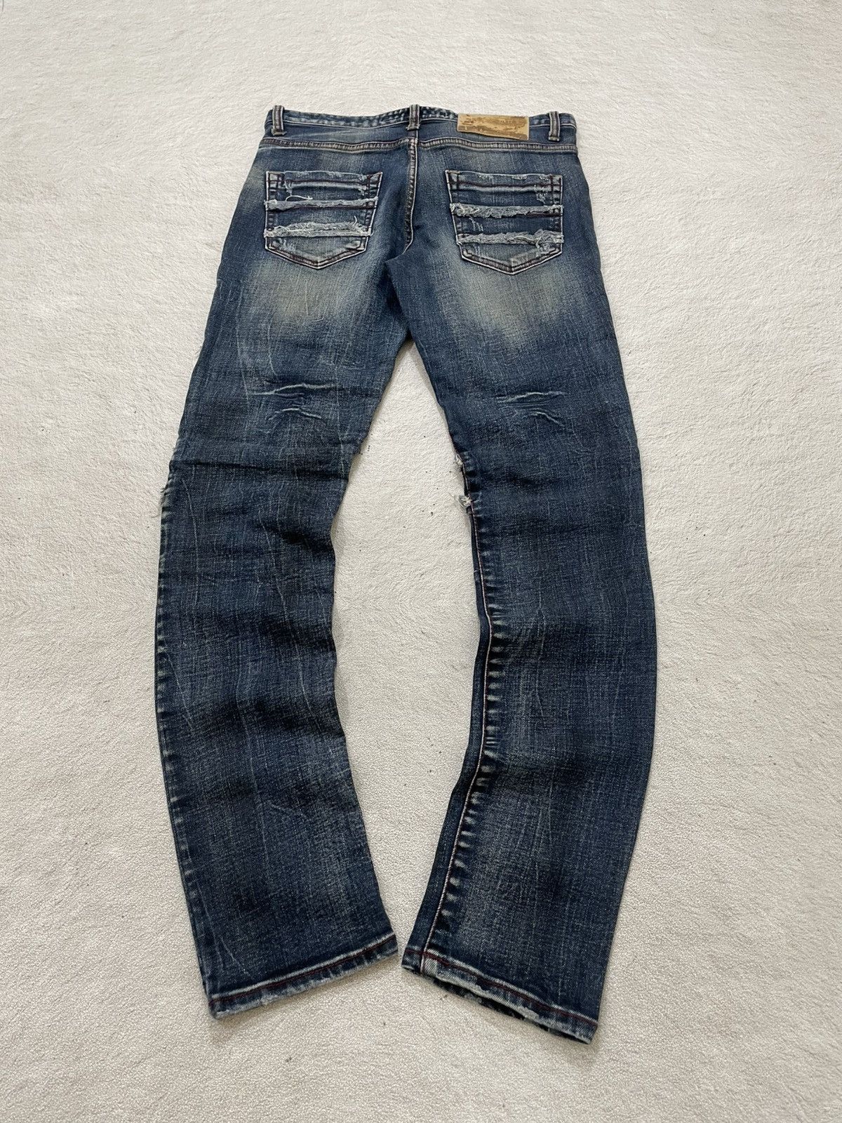 Japanese Brand 2000s ILDF Y2K Layered Distressed Denim Archive Grunge LGB Size US 31 - 8 Thumbnail