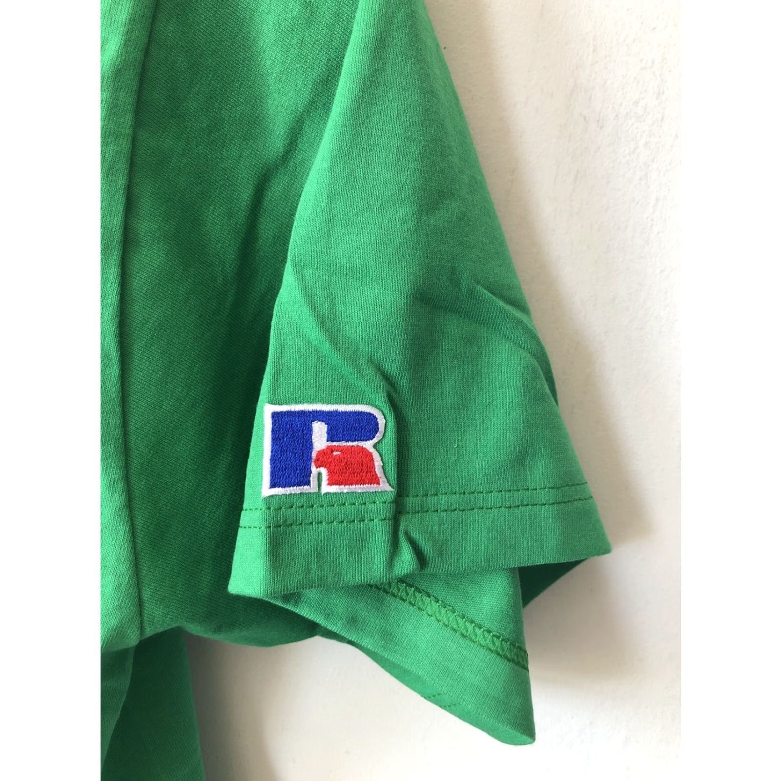 Russell Athletic VINTAGE Russell Athletic Henley T-Shirt Mens S Green 90s Deadstock NWOT Made USA Benched Eagle Patch Short Sleeve Size US S / EU 44-46 / 1 - 5 Thumbnail