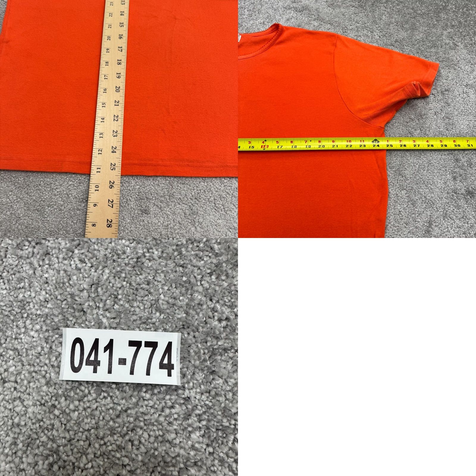 MooRER Jennifer Moore Basic T-Shirt Womens M Orange Crew Neck Short Sleeve Tee Top Size M / US 6-8 / IT 42-44 - 8 Thumbnail