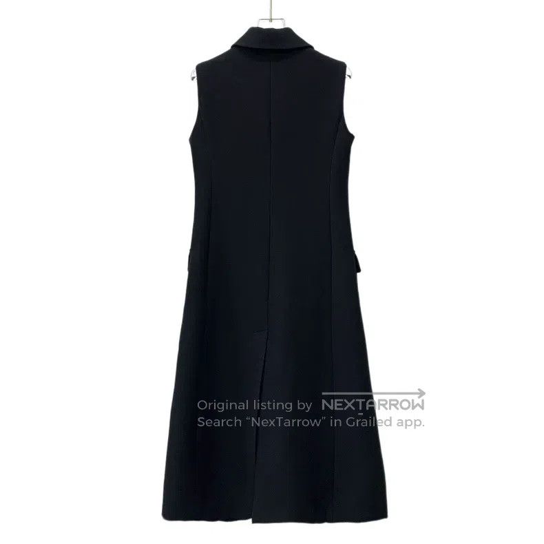 Dior Dior Black wool lapel single-breasted sleeveless dress Size XS / US 0-2 / IT 36-38 - 2 Thumbnail