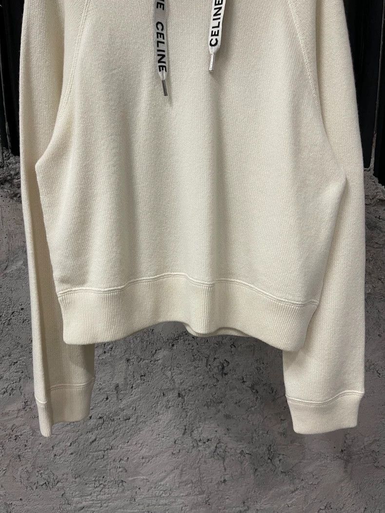 Celine Celine Wool Hooded Sweatshirt in Size M Size US M / EU 48-50 / 2 - 4 Thumbnail