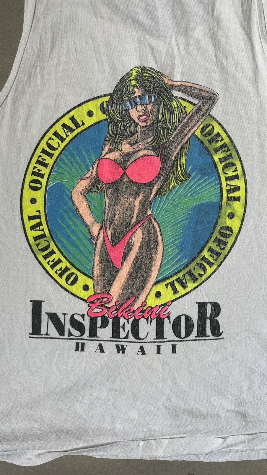 Vintage VINTAGE BIKINI INSPECTOR HAWAII TANK TOP Size US XL / EU 56 / 4 - 1 Thumbnail