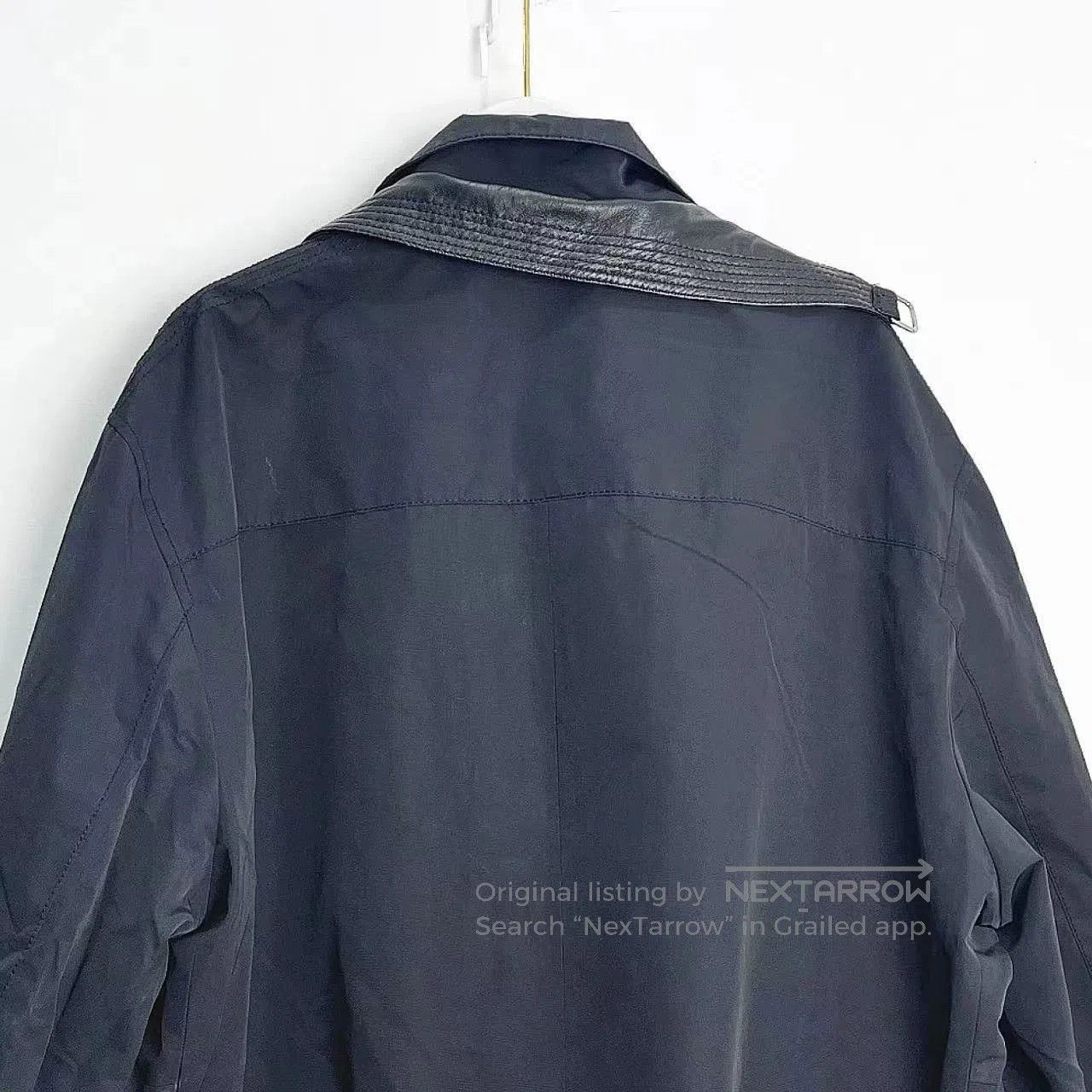 Versace Versace Black Mid-Length Leather Collar Coat. Size US L / EU 52-54 / 3 - 8 Thumbnail