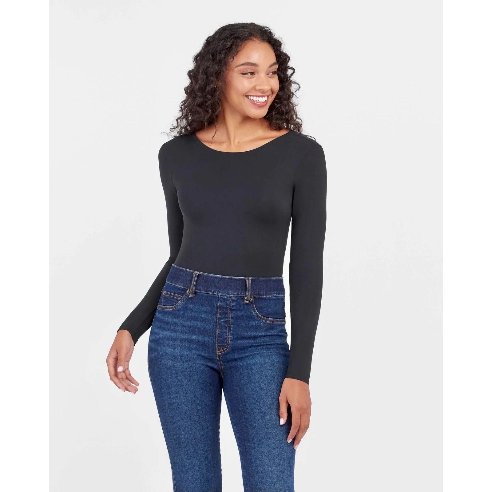 Spanx NWT Spanx Scoop Neck Black Bodysuit Women’s Size Medium Size M / US 6-8 / IT 42-44 - 1 Thumbnail