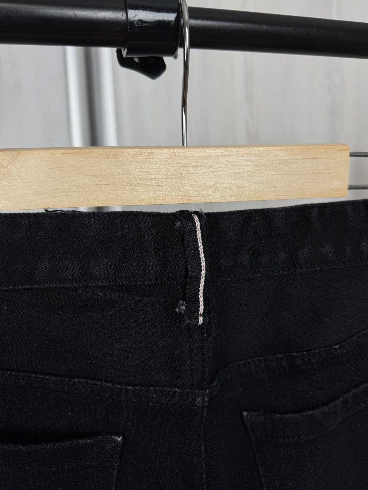 Japanese Brand Represent Basic selvedge denim vintage black jeans zippers Size US 32 / EU 48 - 15 Thumbnail