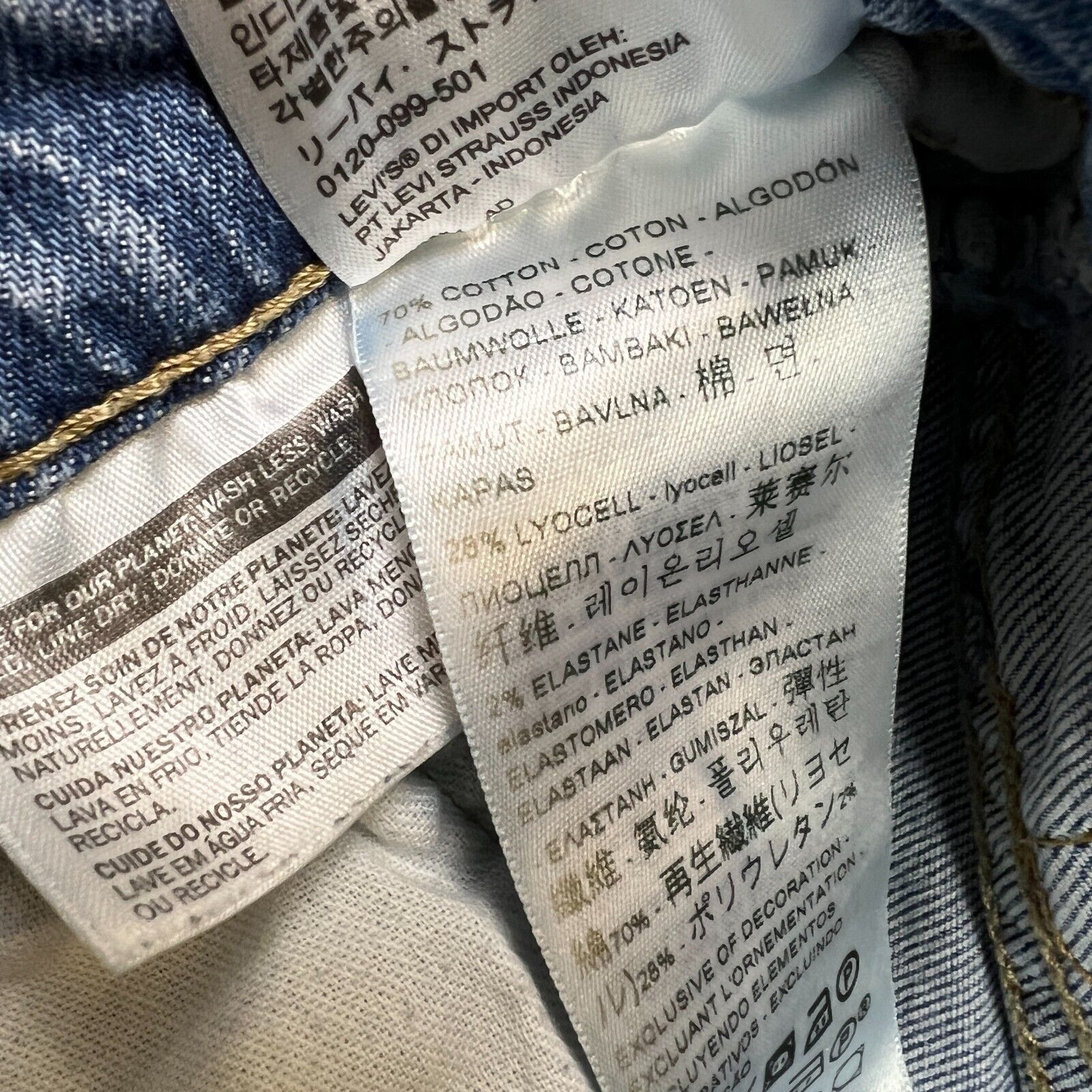 Levi's × Vintage Levi's 502 Jeans 30x30 Regular Taper Fit Faded Denim Pants Size US 30 / EU 46 - 11 Thumbnail