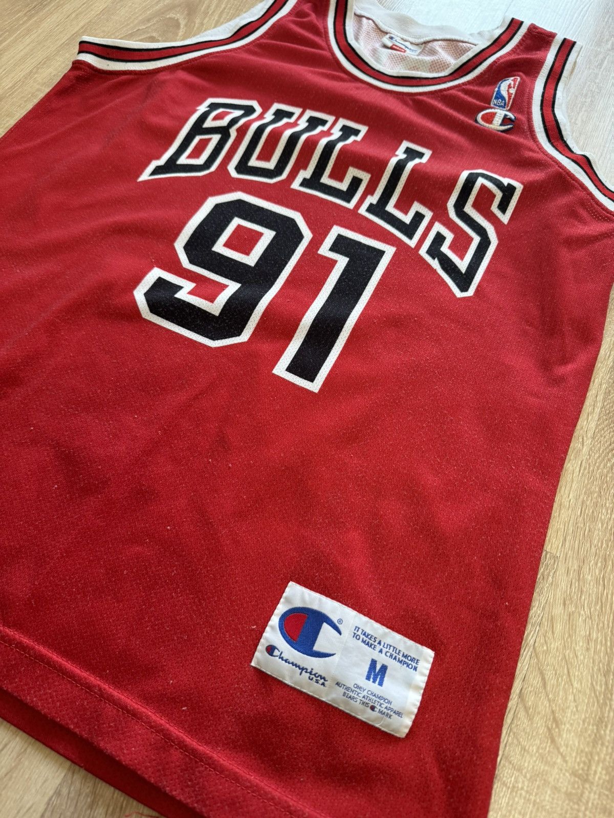 Champion × NBA × Vintage Champion NBA Chicago bulls 91 RODMAN vintage Size US M / EU 48-50 / 2 - 2 Thumbnail