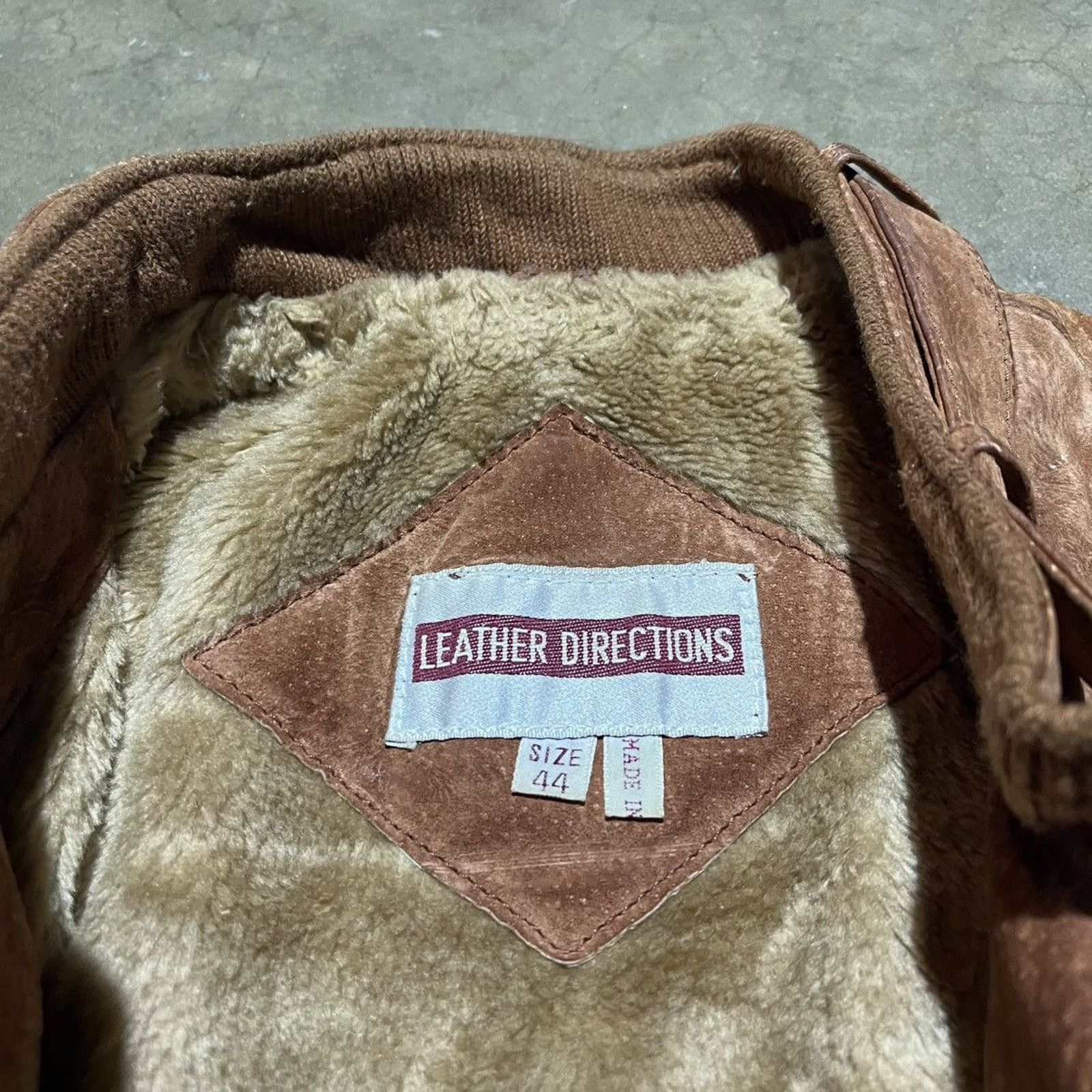 Vintage Vintage 80s Leather Directions Brown Lined Leather Jacket Size US L / EU 52-54 / 3 - 3 Thumbnail