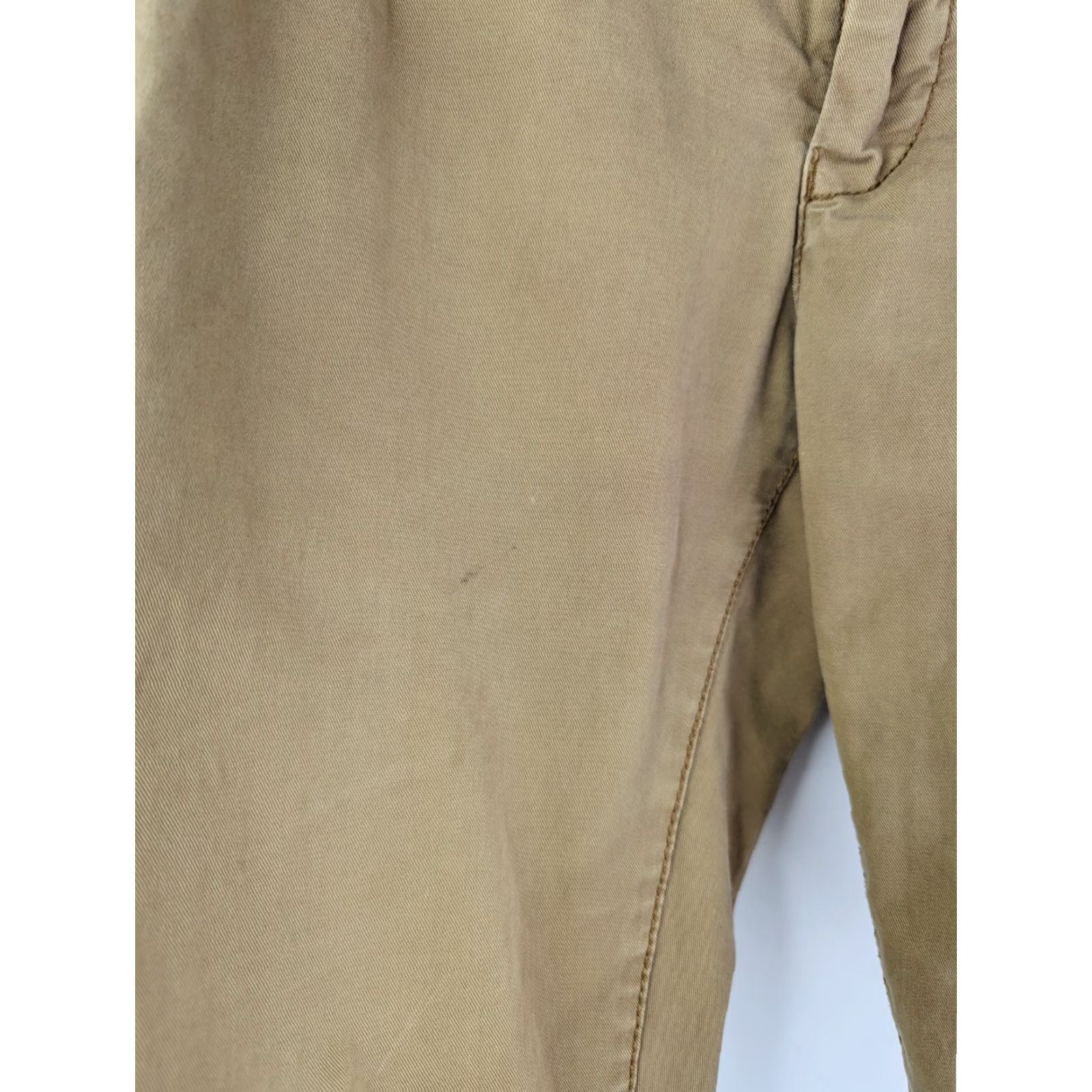 American Eagle Outfitters American Eagle Outfitters Pants Slim Chino Men 30 Beige Skinny 28 Inseam 30x28 Knit Cotton Blend Zip Flat Front Casual Vintage: No Size US 30 / EU 46 - 4 Thumbnail