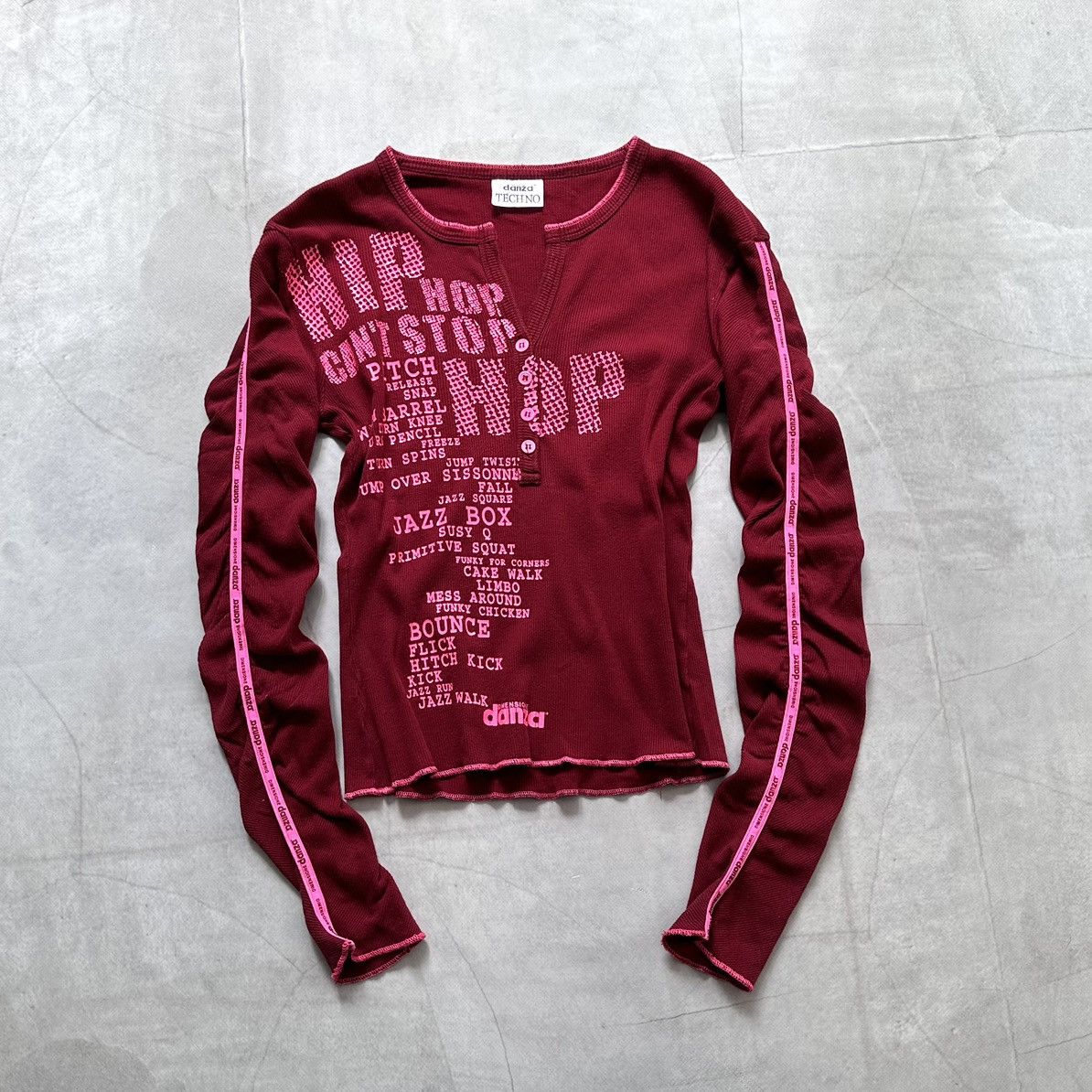 Cute Hysteric Glamour Vibe Ribbed Long Sleeve T Shirt LGB
