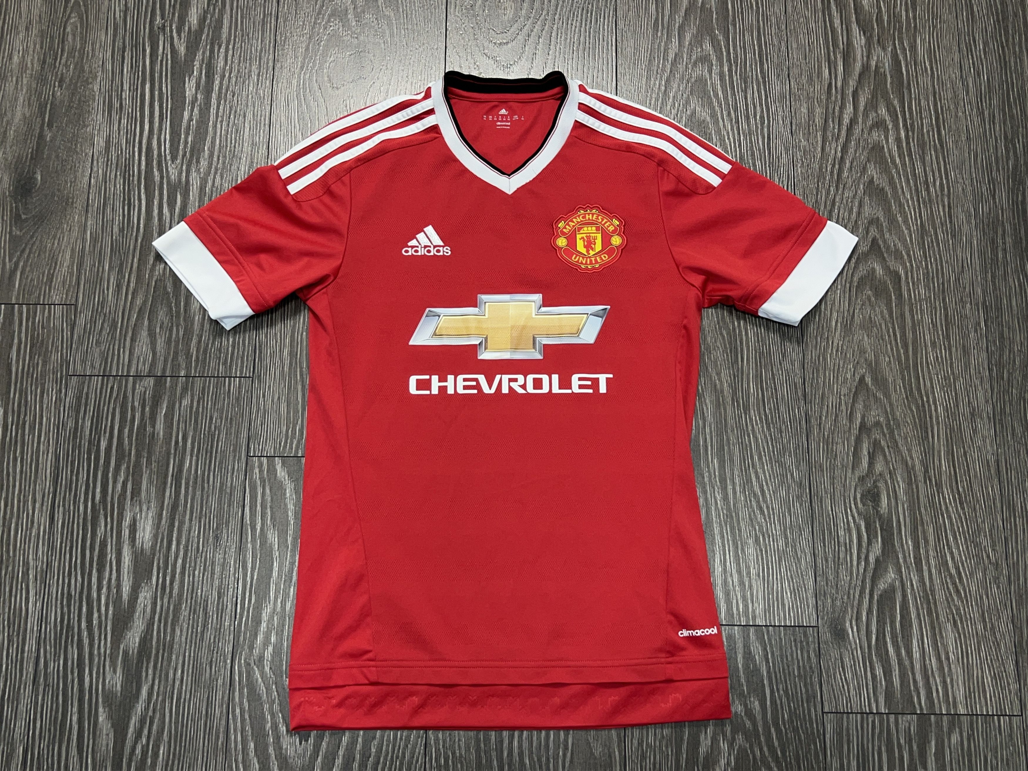 Adidas Manchester United 2015 2016 Football Shirt Soccer Jersey Size US XS / EU 42 / 0 - 1 Thumbnail