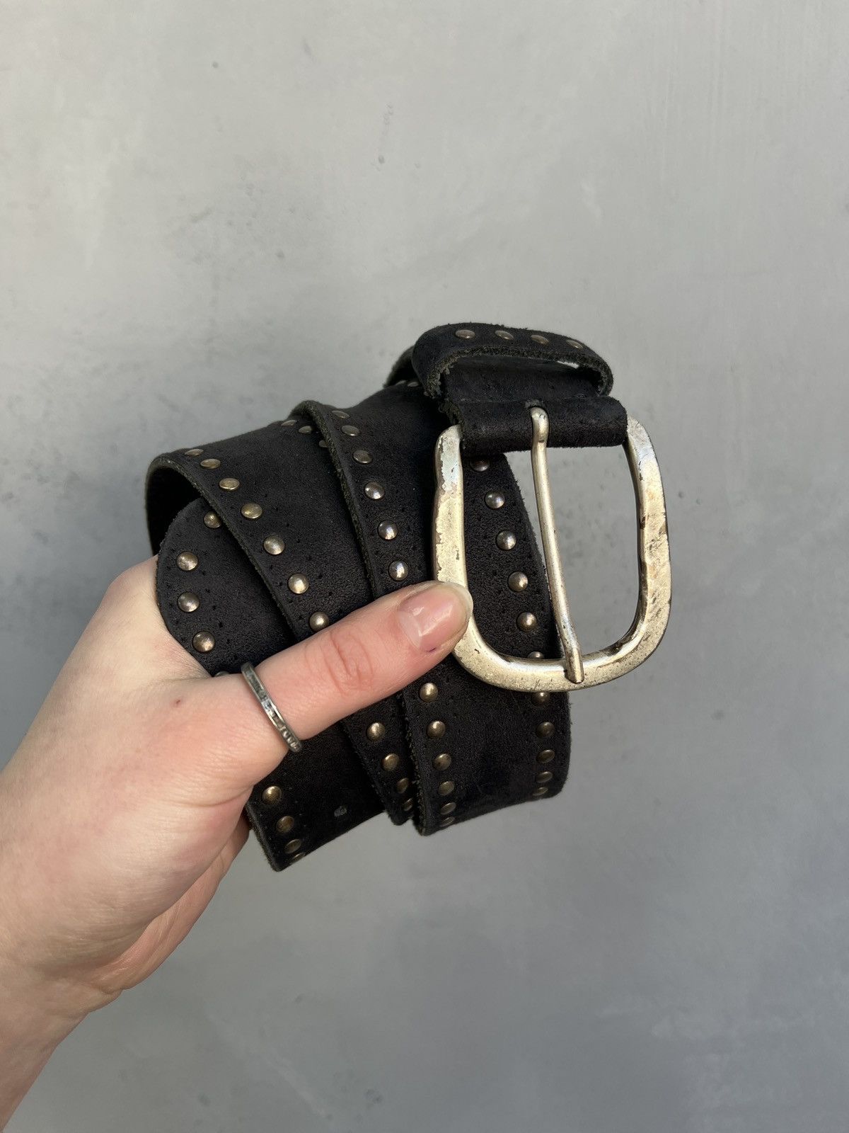 Hysteric Glamour Vintage Studded Leather Belt Punk Biker Style Size ONE SIZE - 3 Thumbnail