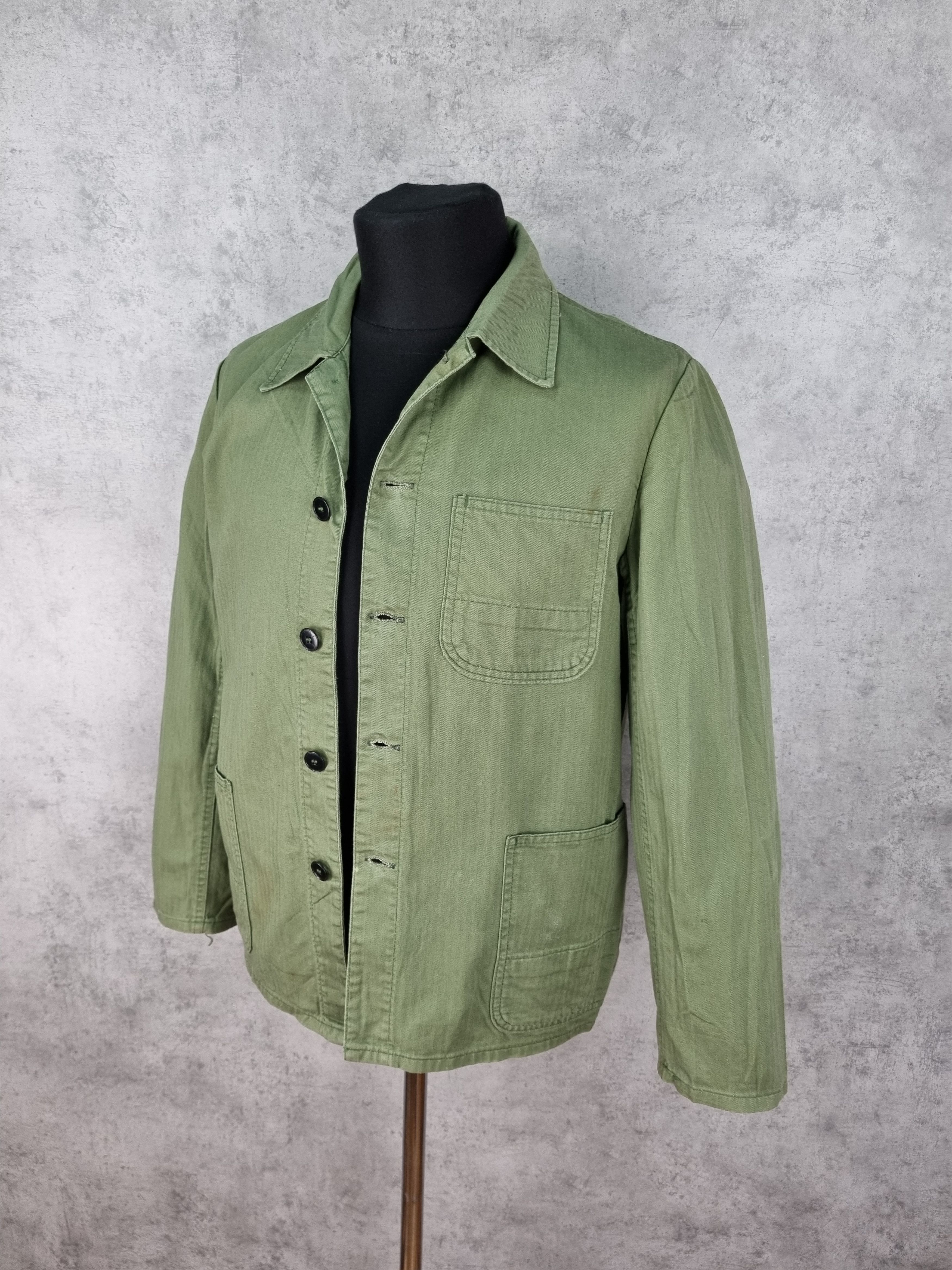 Le Laboureur × Vetra 90s Sanfor Worker Military French Chore Light Jacket Size US M / EU 48-50 / 2 - 22 Thumbnail