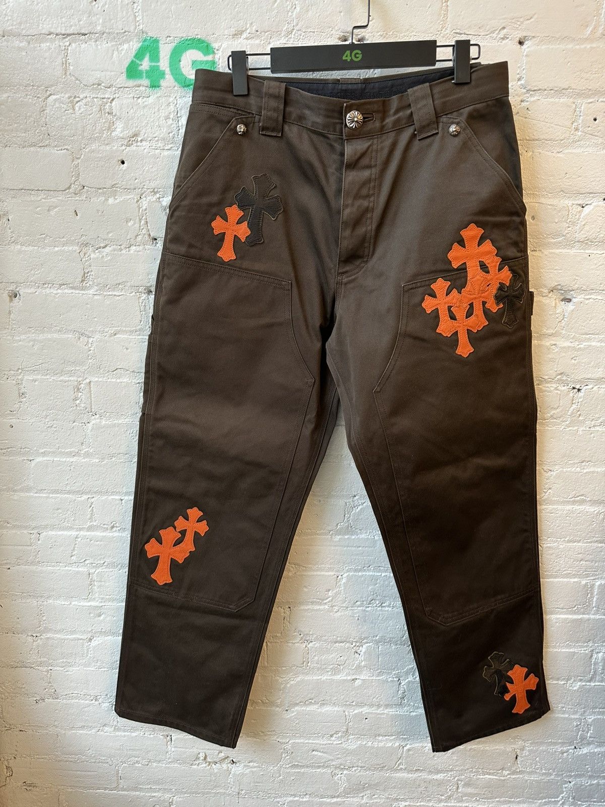 Chrome Hearts Chrome Hearts double knee carpenter cross patch jeans Size US 34 / EU 50 - 2 Thumbnail