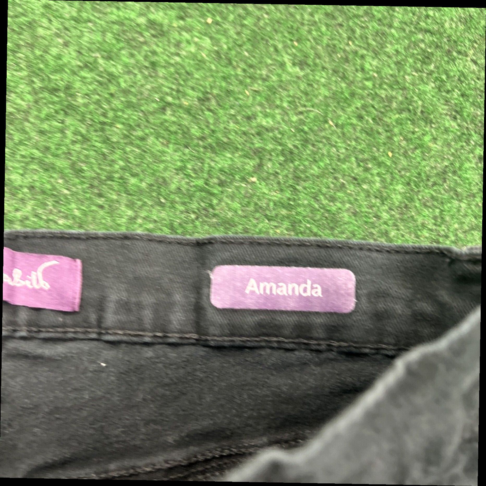 Gloria Vanderbilt Gloria Vanderbilt Amanda Womens Black Jeans Size 16W Straight Leg Measure 32x28 Size 38" / US 16 / IT 52 - 6 Thumbnail