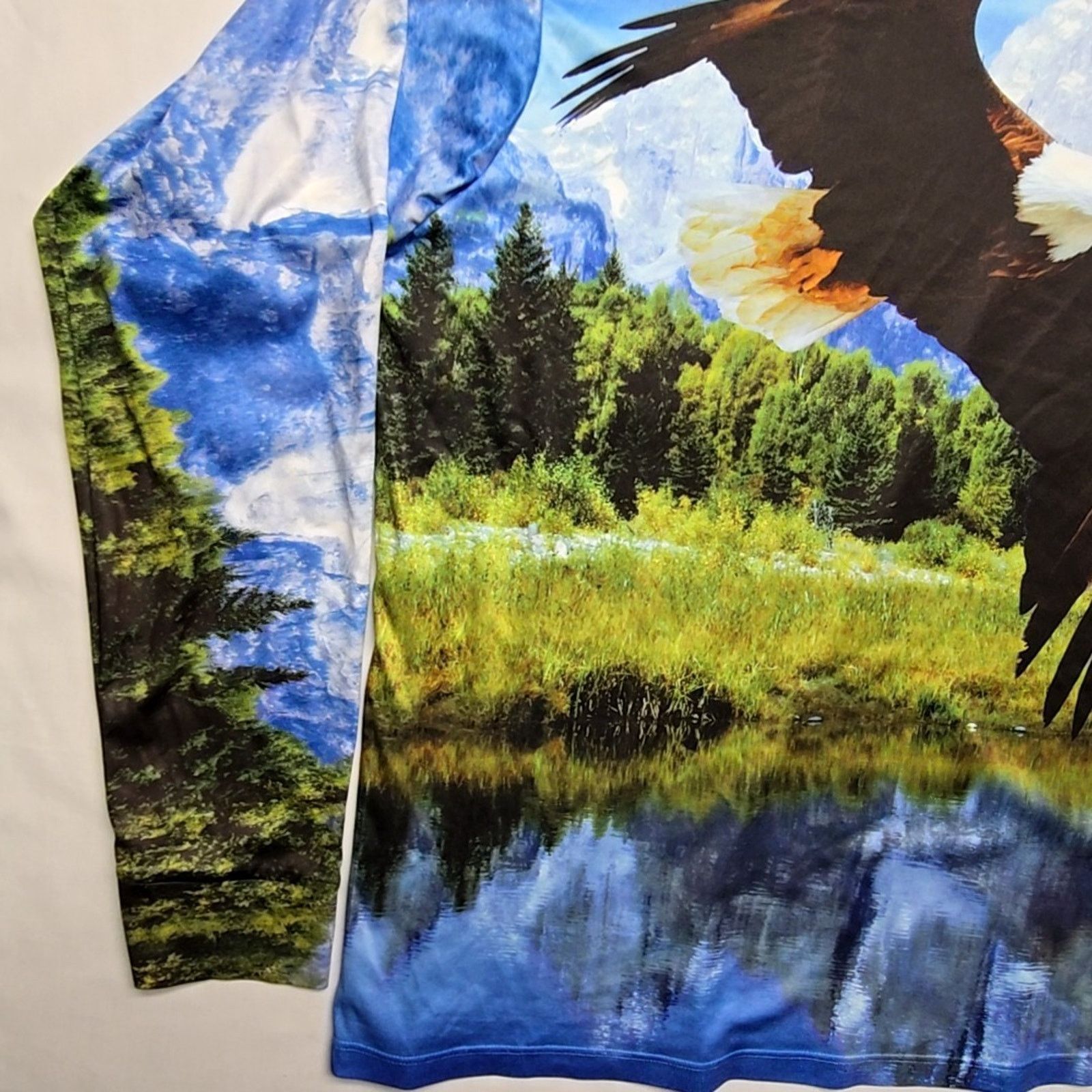 Other Eagle Graphic Polyester Shirt Nature 2XL AOP Long Sleeve Size US XXL / EU 58 / 5 - 4 Thumbnail