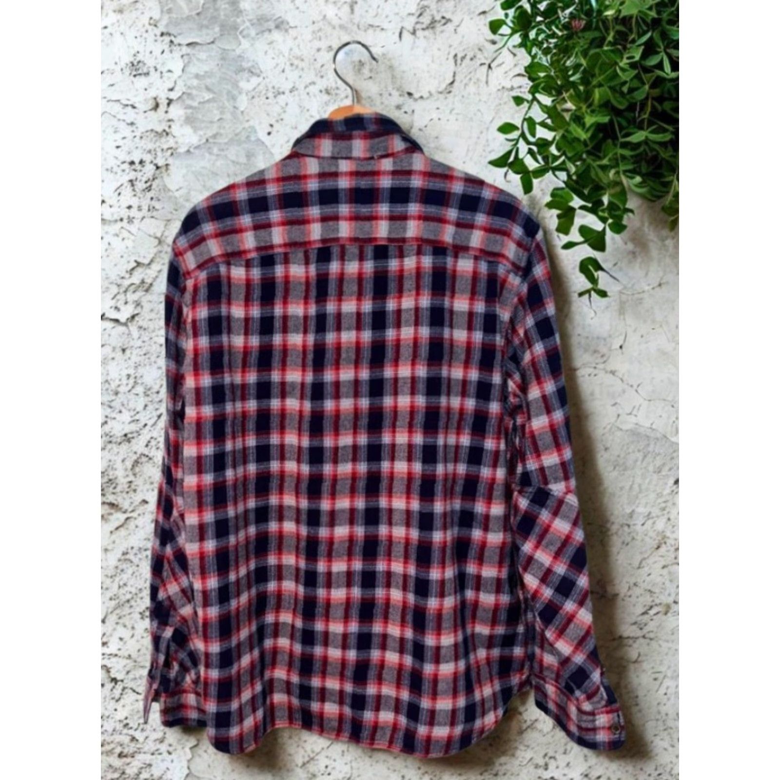 Gap VINTAGE Gap x Pendleton Flannel Shirt Men XL Red Navy Plaid Cotton Double Pocket Size US XL / EU 56 / 4 - 6 Thumbnail