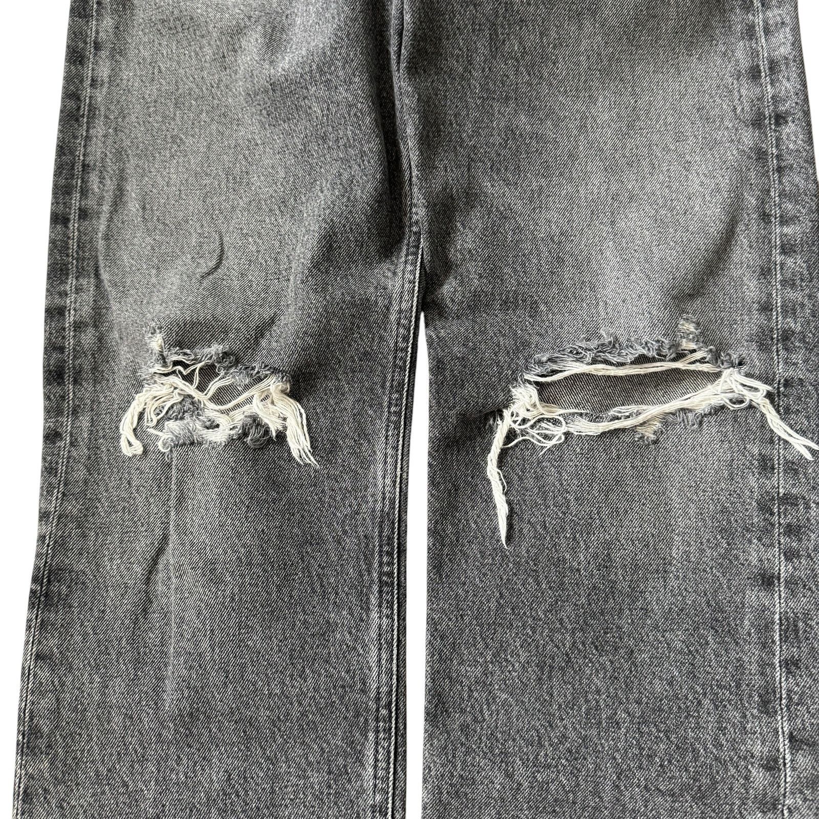 Agolde AGOLDE 90's Mid Rise Loose Jean Outline Wash Distressed Gray Size 24" / US 00 / IT 34 - 5 Thumbnail