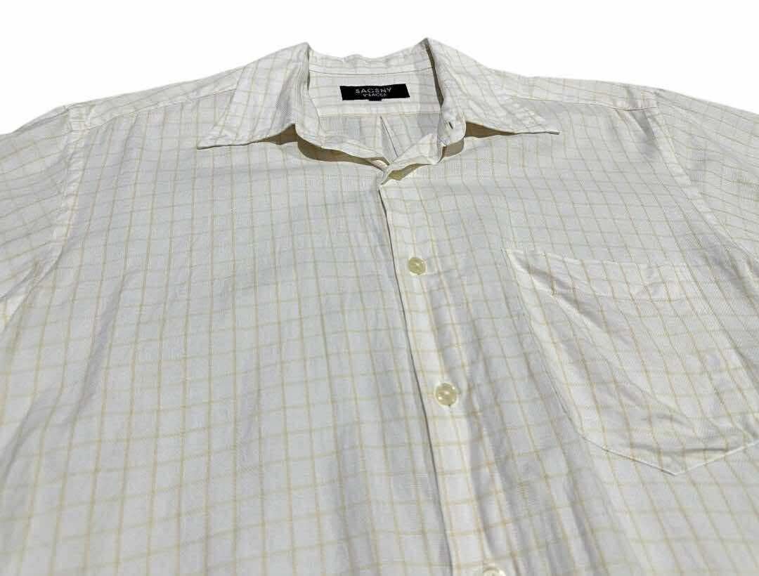 Yohji Yamamoto 🔥Vintage Sacsny Y’Saccs By Yohji Yamamoto Grid Shirt Ss Size US M / EU 48-50 / 2 - 1 Thumbnail
