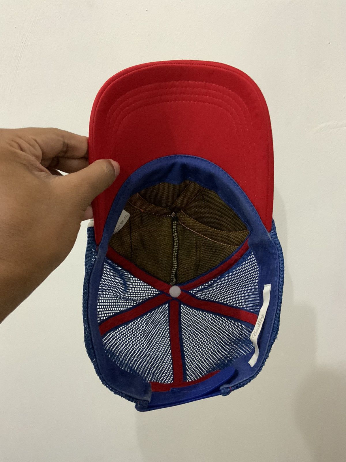 Japanese Brand Peace Relaxation Distressed Style Trucker Cap Hat Size ONE SIZE - 7 Thumbnail