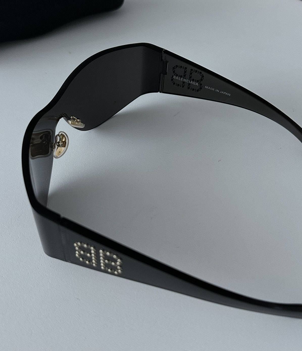 Balenciaga Balenciaga black shield BB mask sunglasses Size ONE SIZE - 10 Thumbnail