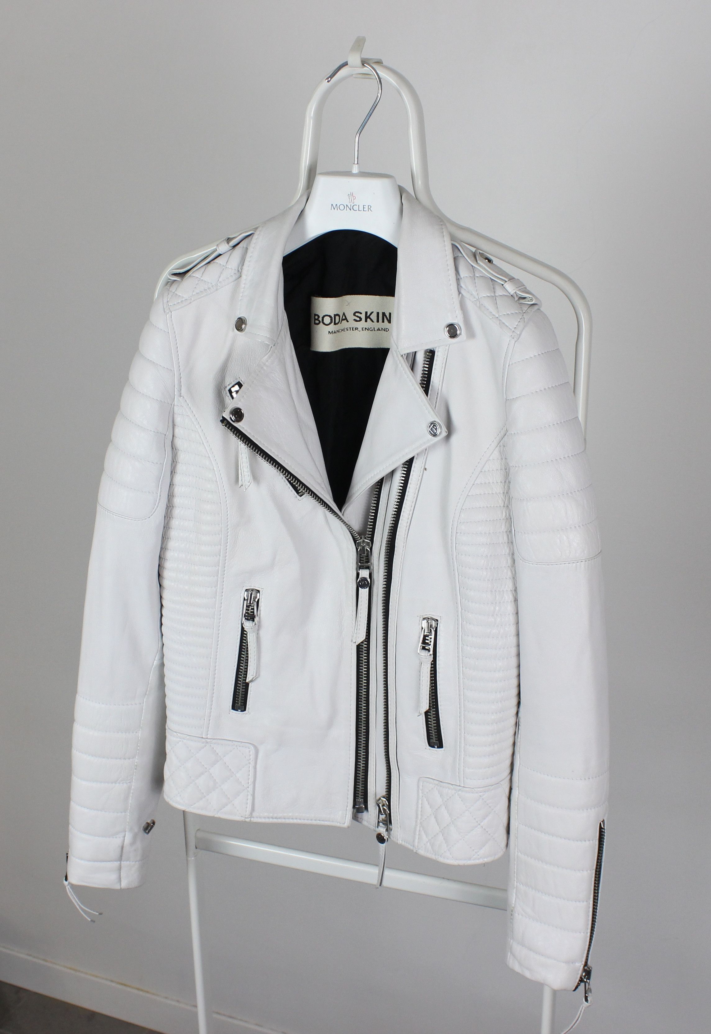 Boda Skins Boda Skins leather bike jacket US 6 M white Size M / US 6-8 / IT 42-44 - 3 Thumbnail