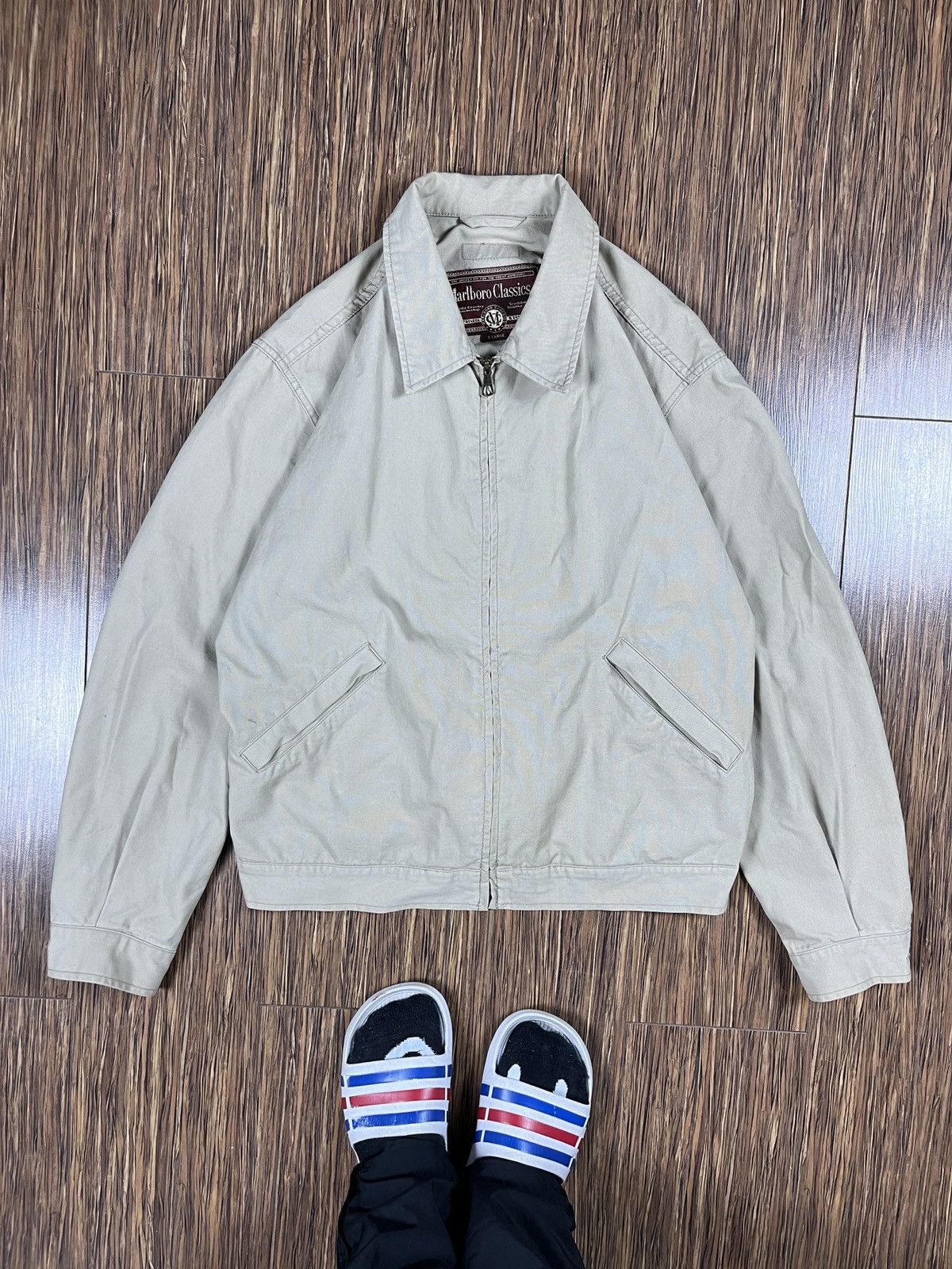 Marlboro Classics × Vintage ➕ vintage Marlboro classics essential beige worker jacket Size US XL / EU 56 / 4 - 1 Thumbnail