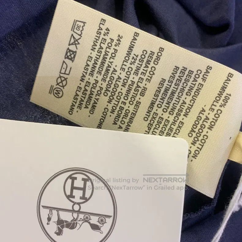 Hermes Hermes Navy T-shirt Size XXS / US 00 / IT 34 - 4 Thumbnail