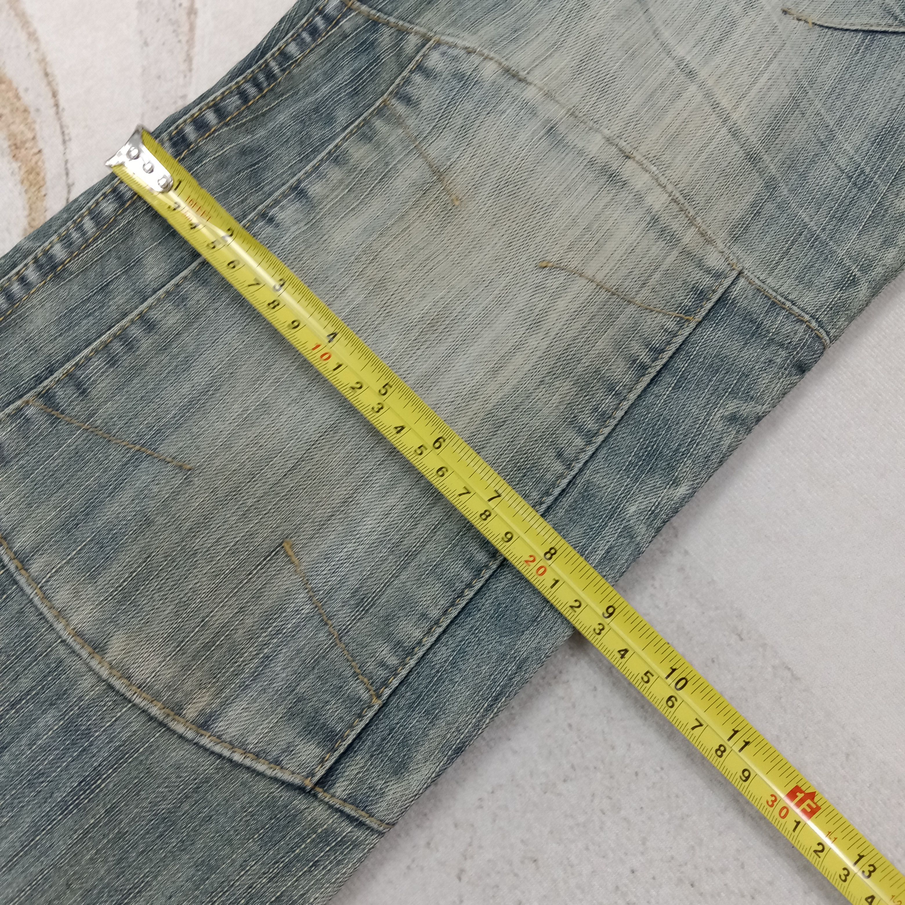 FUSAI F.U.S.AI Focus USA Bikers Double Knee Denim Jeans C258N25 Size US 32 / EU 48 - 13 Thumbnail