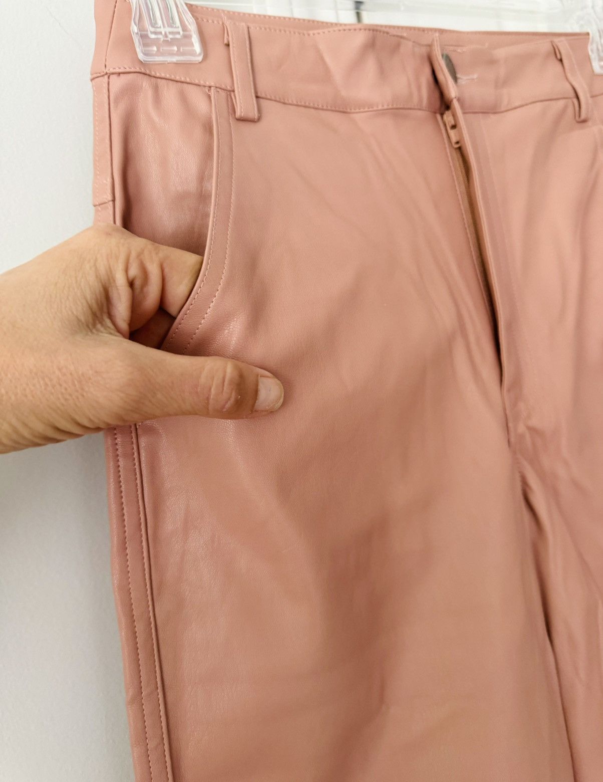 Anthropologie Anthropologie En Saison Lana Faux Leather Trousers, Size XS Size 26" / US 2 / IT 38 - 9 Thumbnail