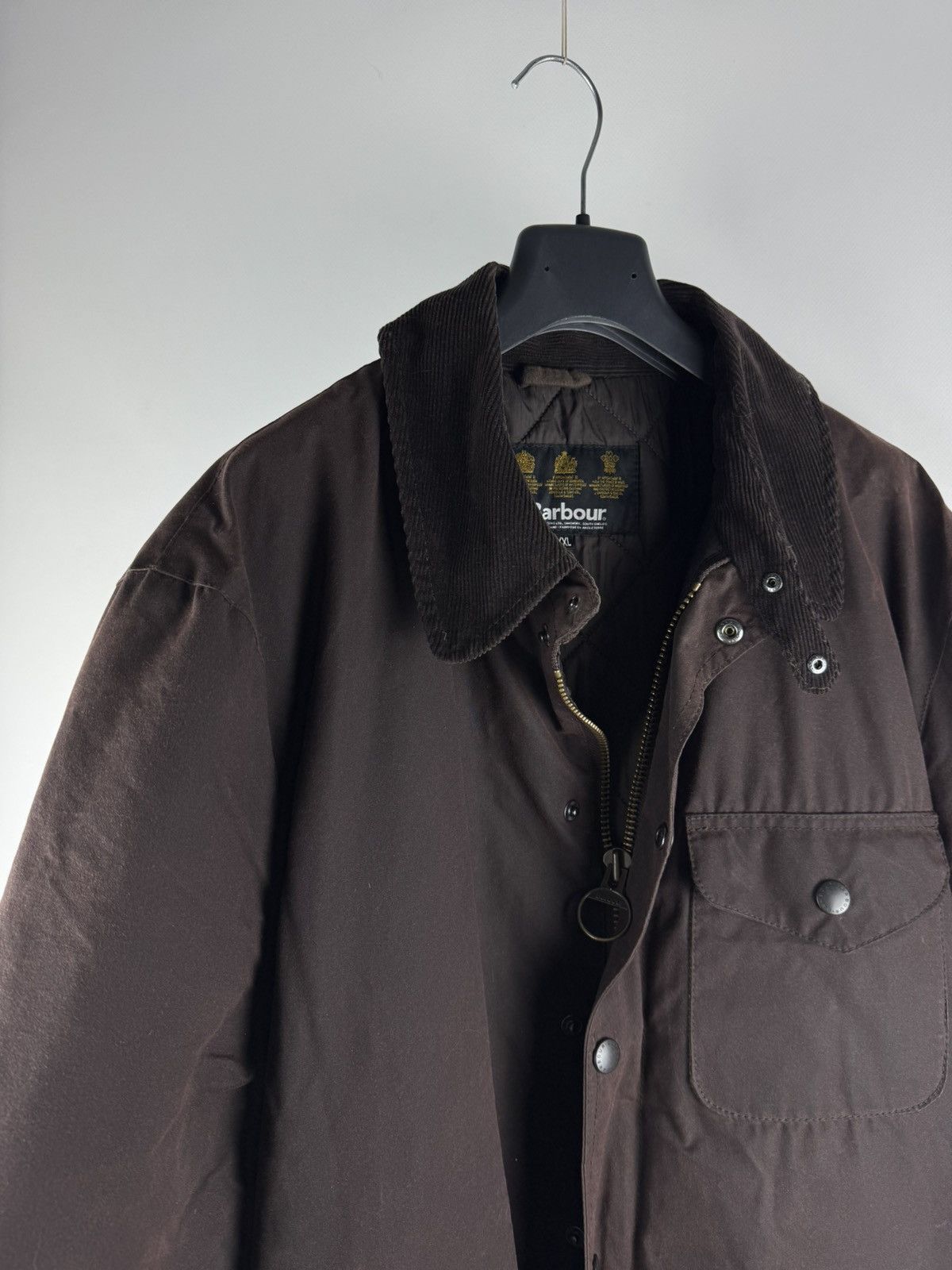 Barbour Barbour Eton Waxed Jacket Brown Quilted Lined 🏴󠁧󠁢󠁥󠁮󠁧󠁿 Size US XL / EU 56 / 4 - 2 Thumbnail