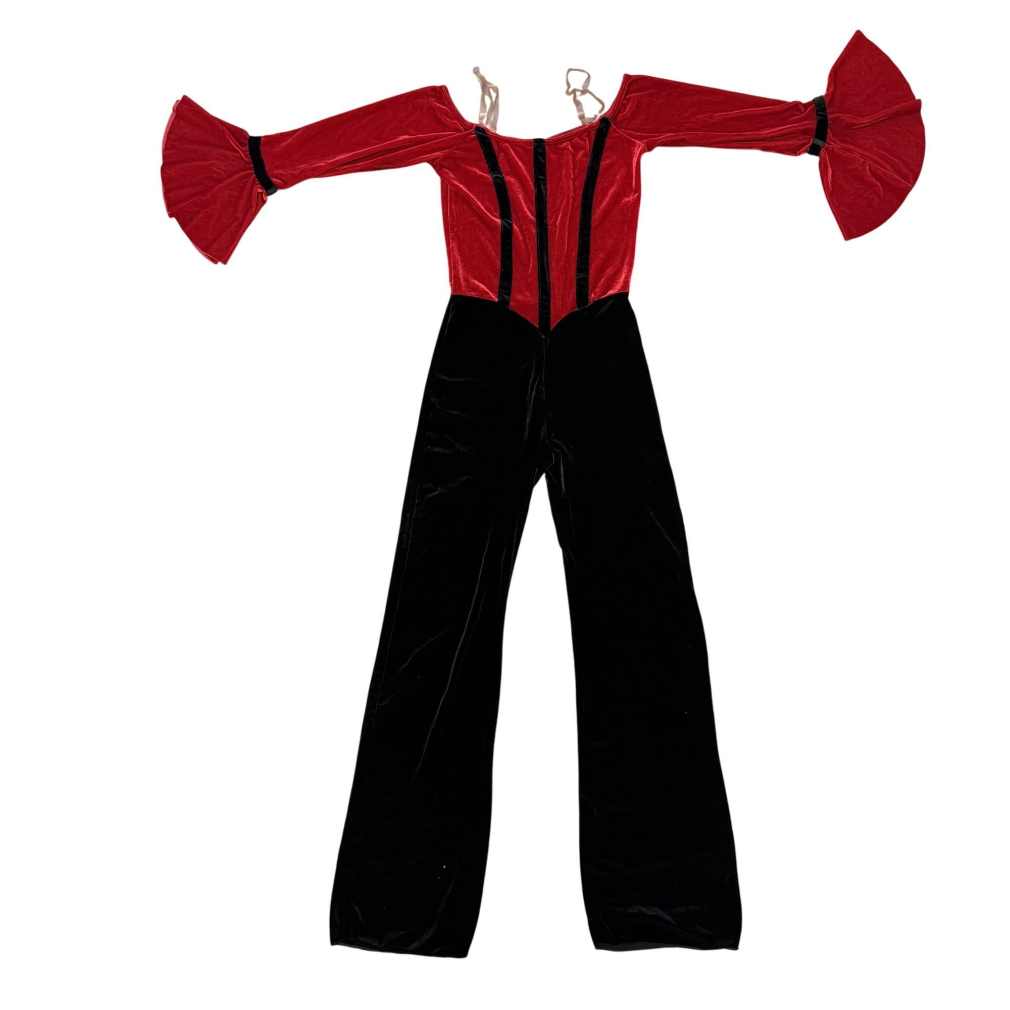 Other Vtg Weissman Elite Velour DANCE Costume Velvet Jump Suit M Size 24" / US 00 / IT 34 - 1 Thumbnail