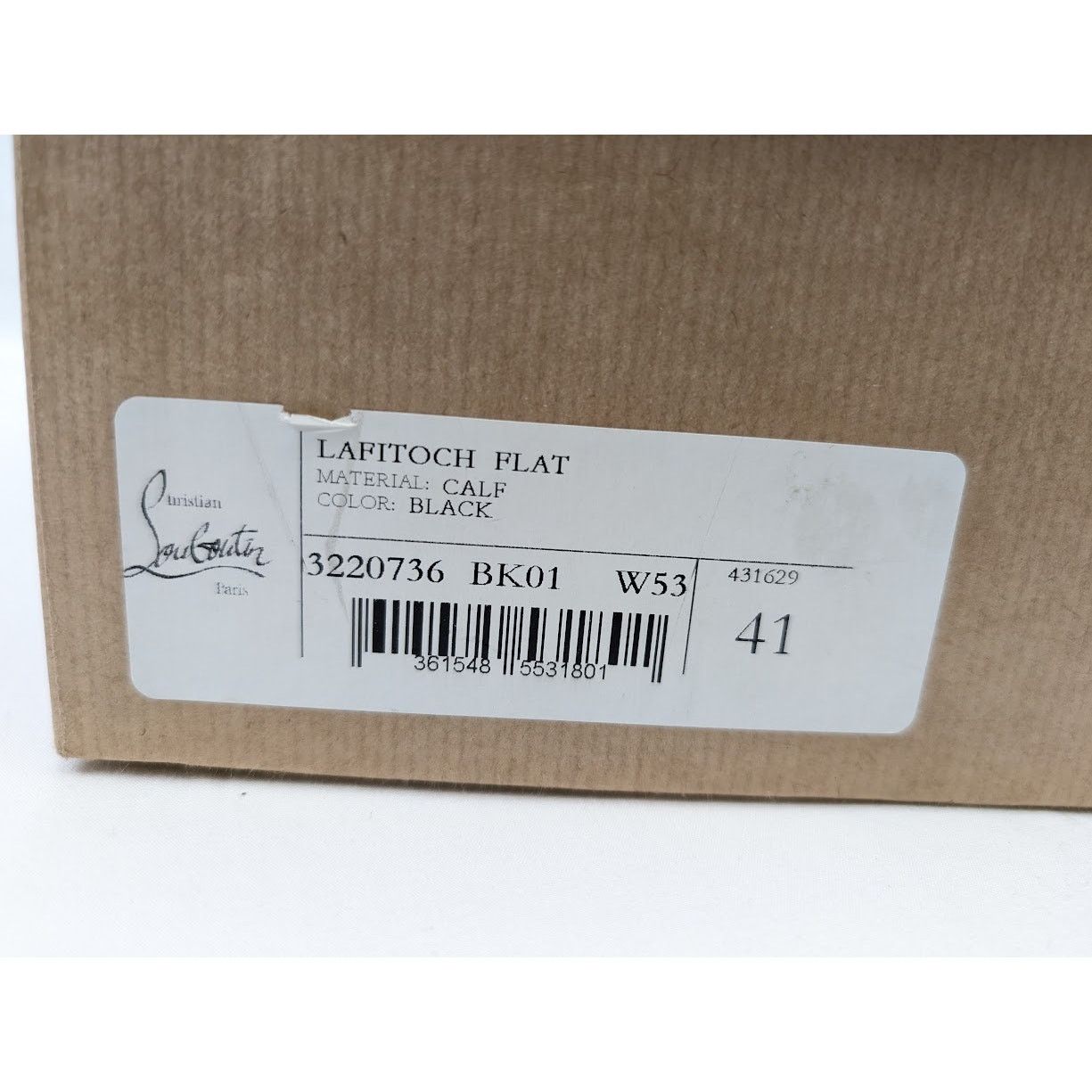 Christian Louboutin o1rshd1 Calf Flat Shoes in Black Size US 8 / EU 41 - 24 Thumbnail