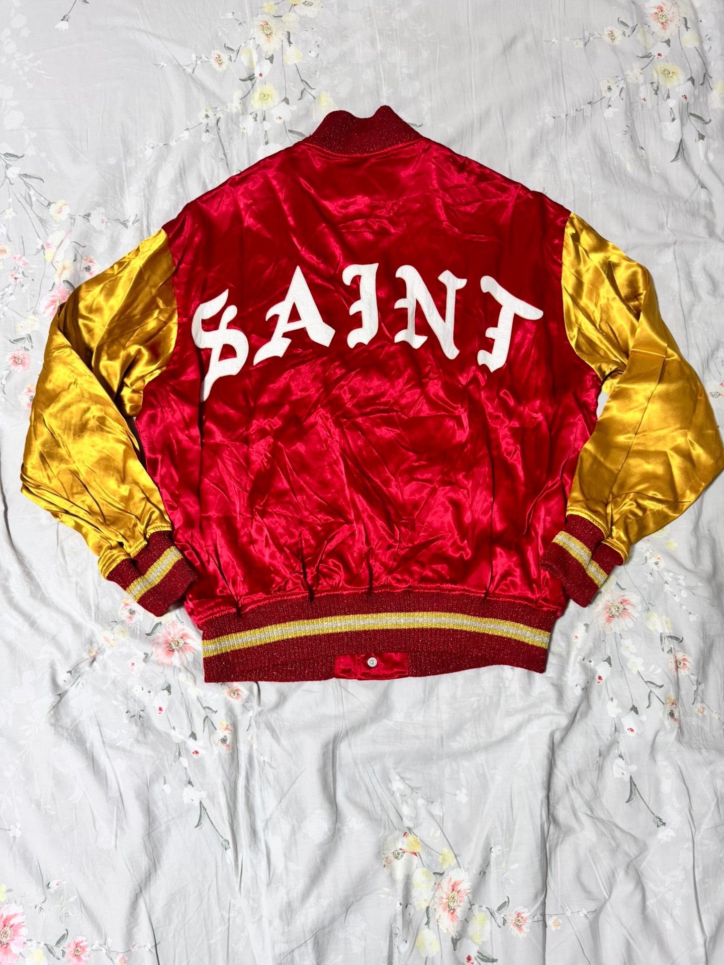 Saint Michael Saint Michael 23ss patch satin baseball jacket 2501-Nextarr Size US L / EU 52-54 / 3 - 2 Thumbnail