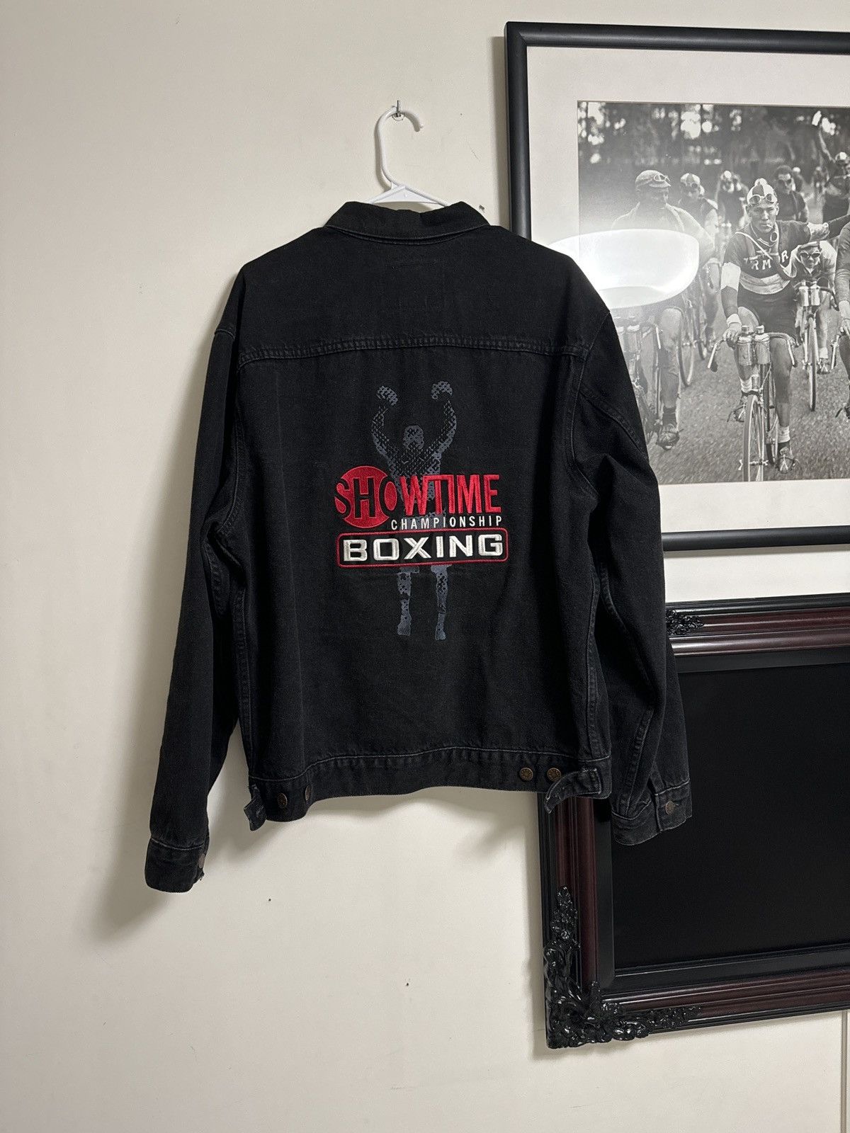 Vintage Vintage Showtime Boxing Denim Jacket Size US L / EU 52-54 / 3 - 2 Thumbnail