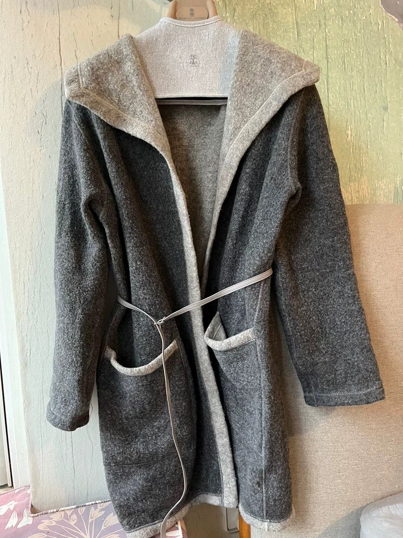 Loro Piana LORO PIANA Double-sided cashmere tie coat Size S / US 4 / IT 40 - 1 Thumbnail
